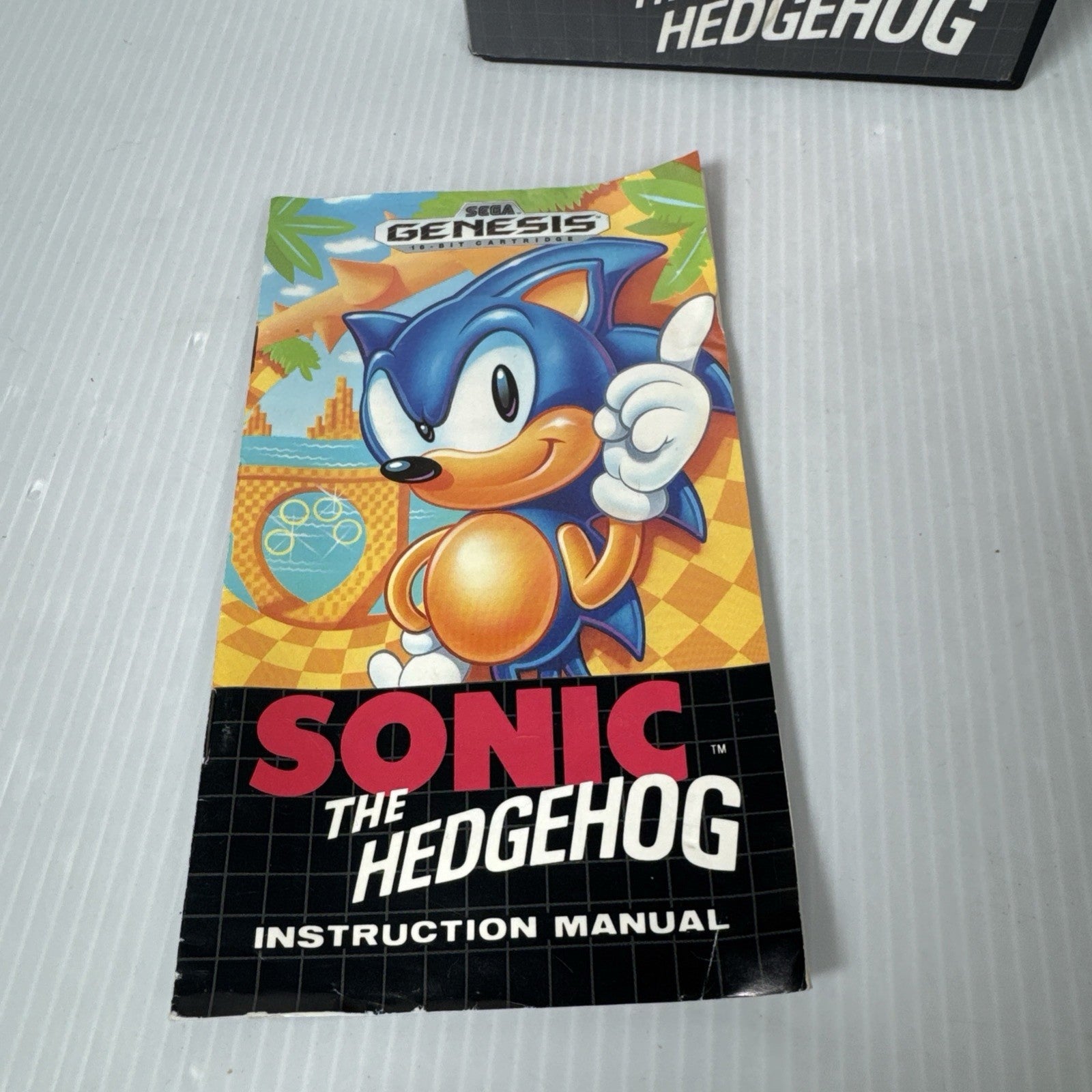 Sonic the Hedgehog (Sega Genesis, 1991) Game, Case, & Manual; Tested and Working