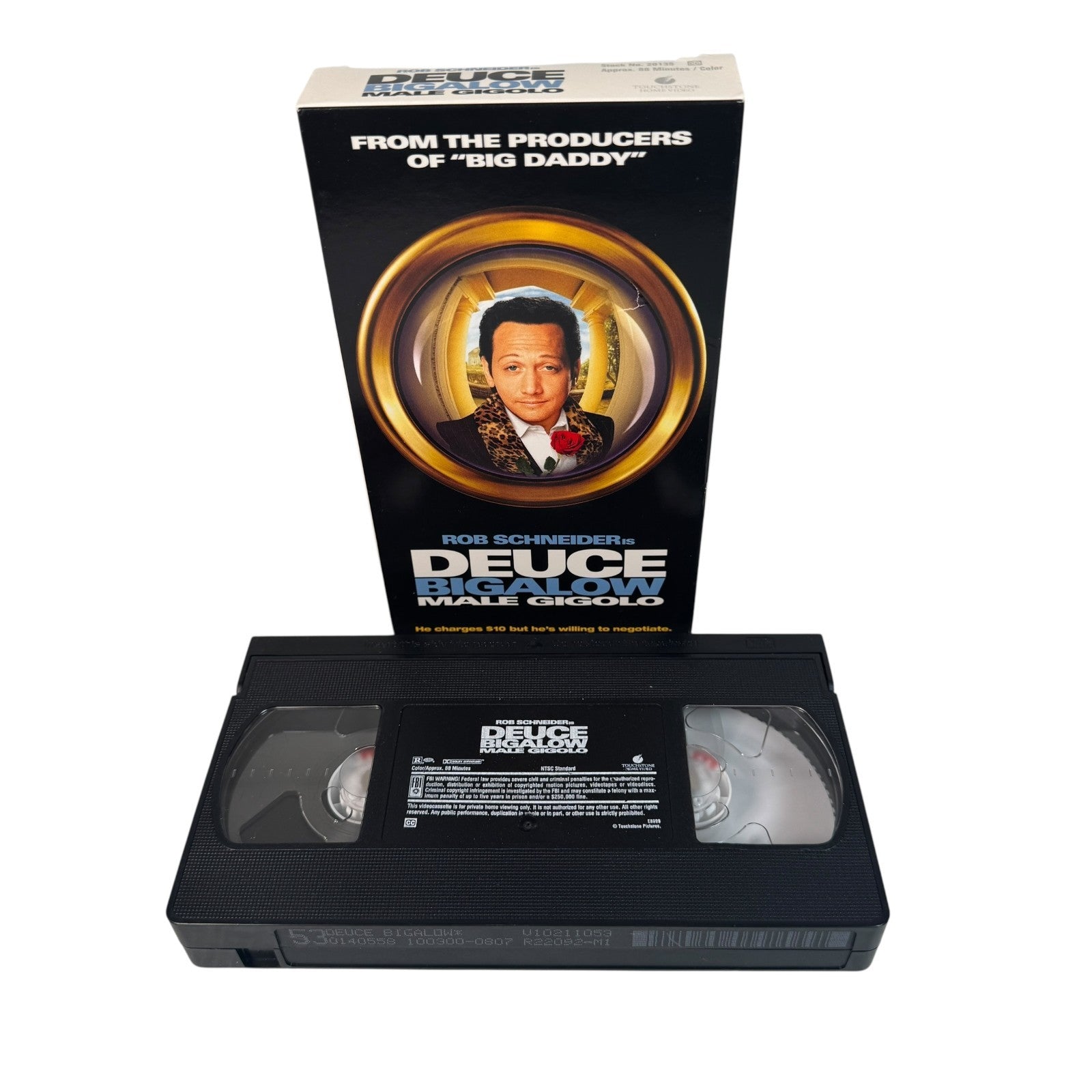 Vintage Deuce Bigalow Male Gigolo Comedy Movie VHS Tape Rob Schneider