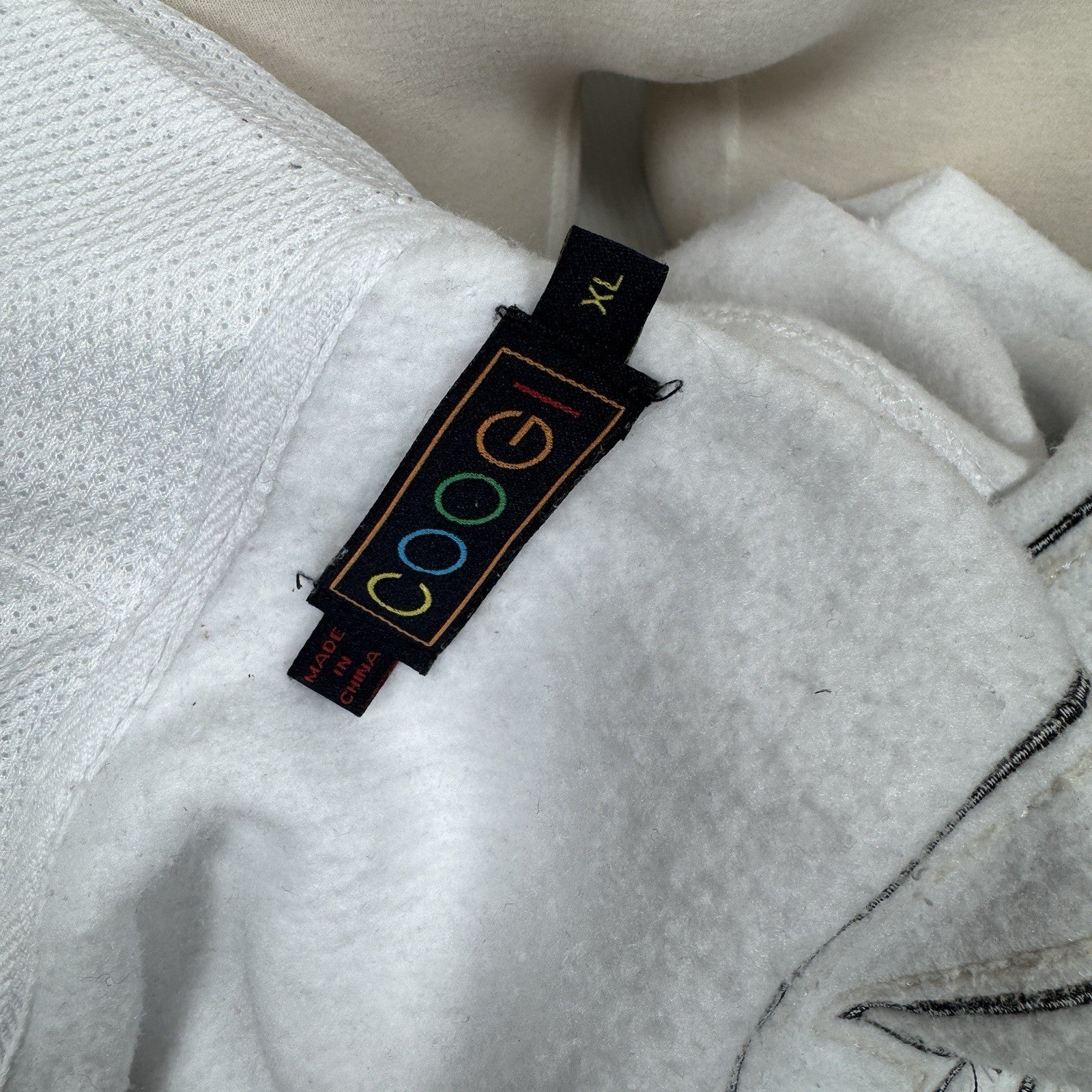 Coogi Australia Zip-Up Hoodie w/ Embroidery & Mesh Lined Hood