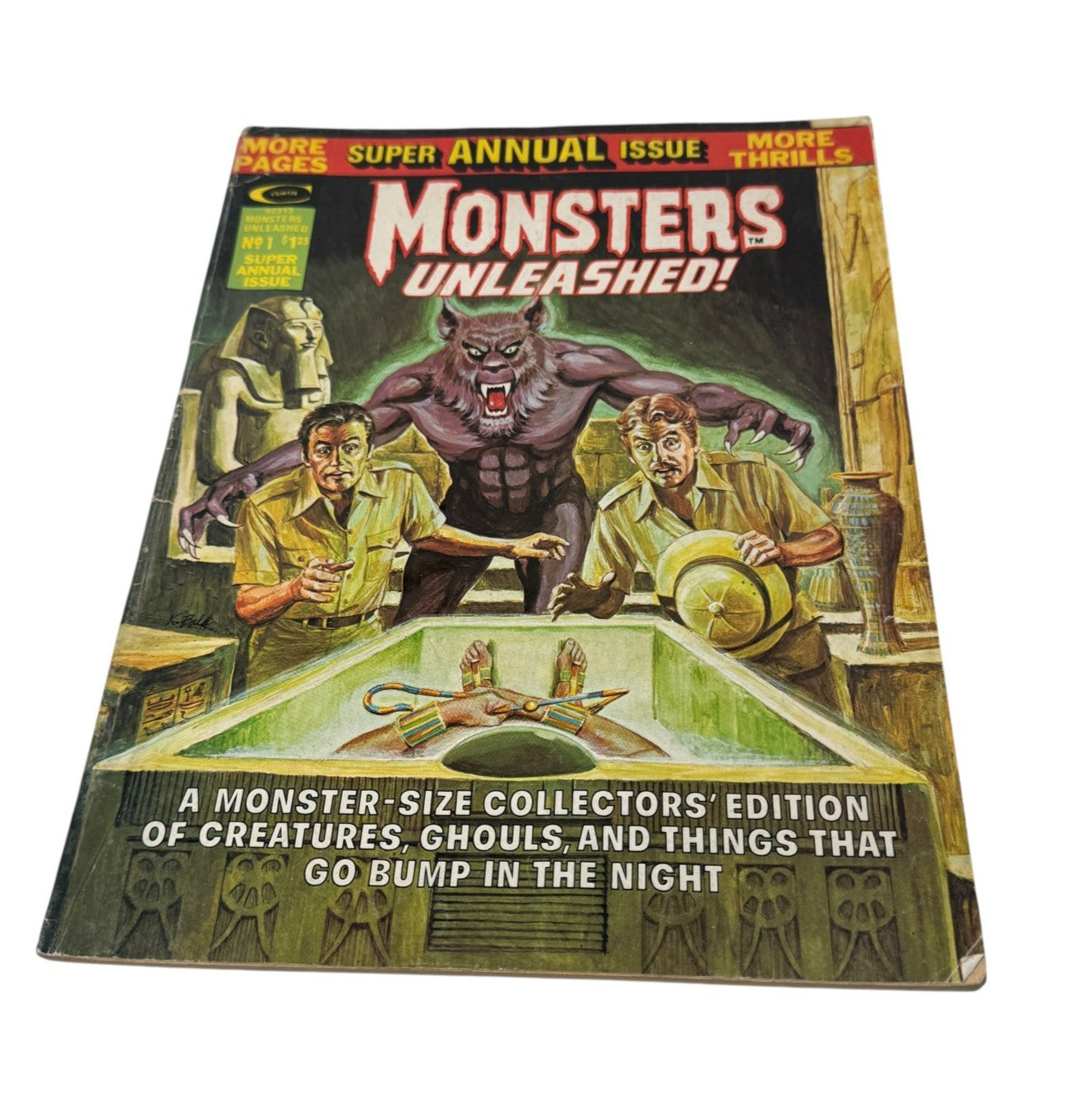 Monsters Unleashed Supper Annual #1 1975 Curtis Comics Vintage Monster Comic