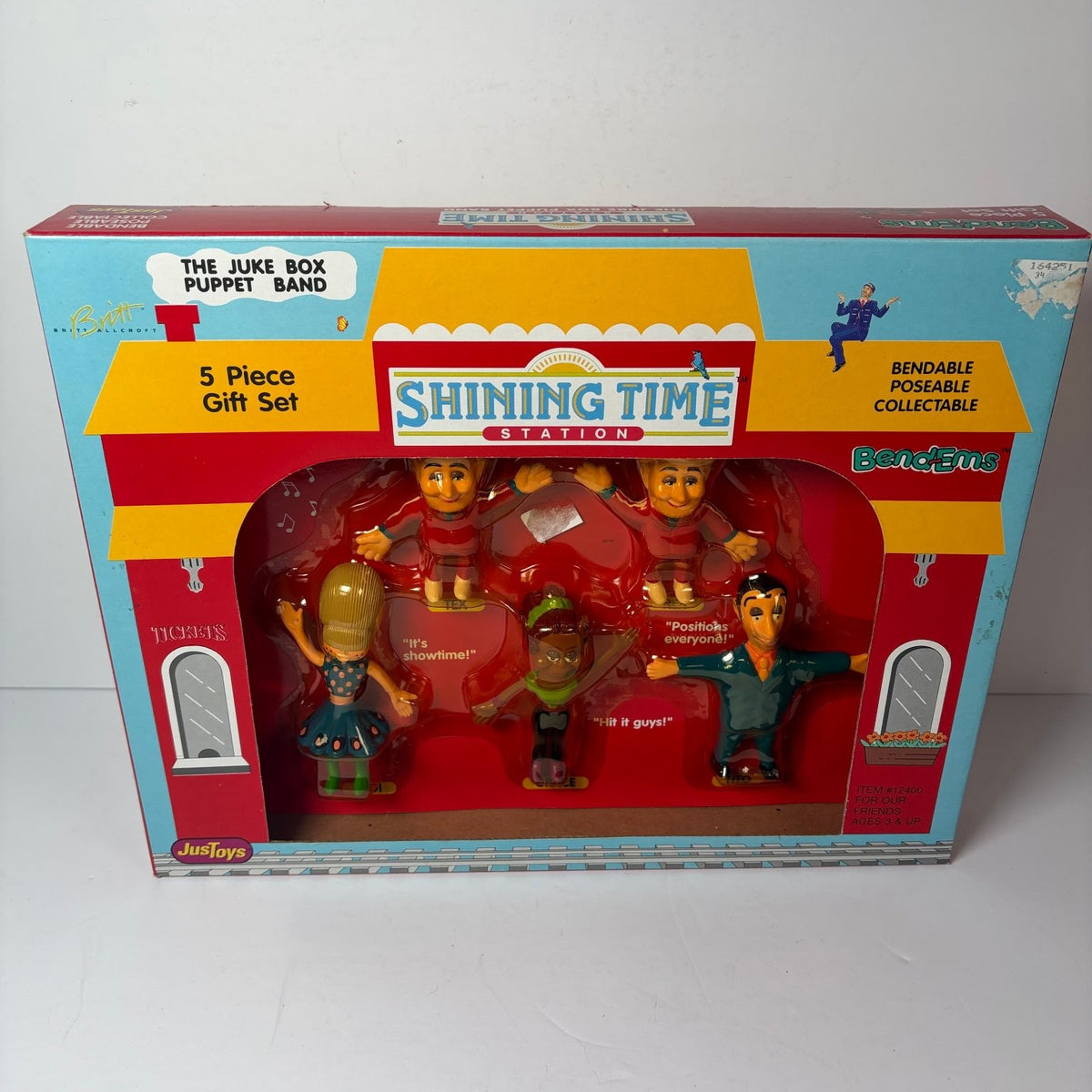 Vintage Shining Time Station Juke Box Puppet Band 5 Pc Gift Set Justoys BendEms