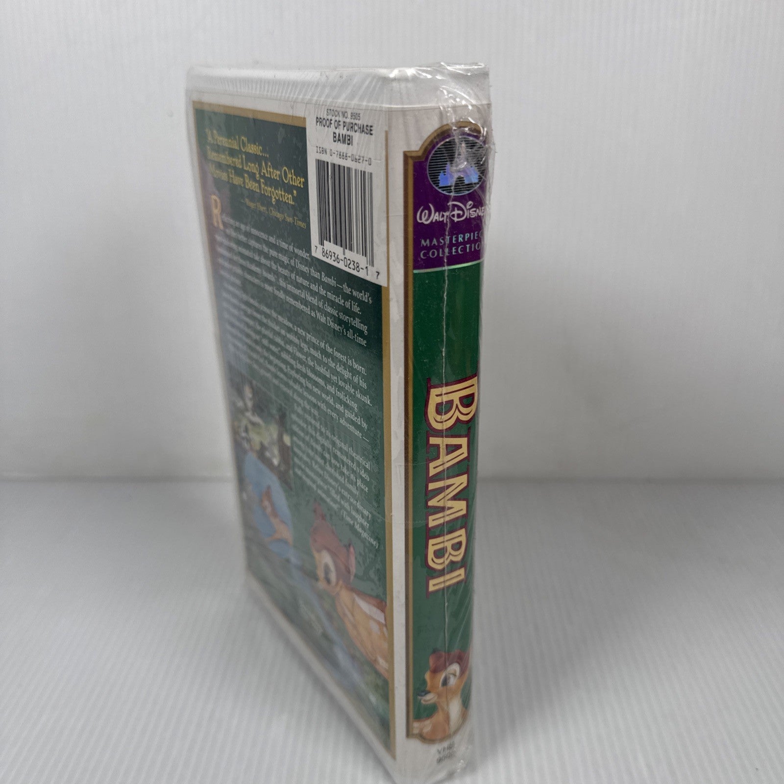 Bambi - New Sealed! VHS Disney Tape 55th Anniversary Masterpiece Clamshell Movie