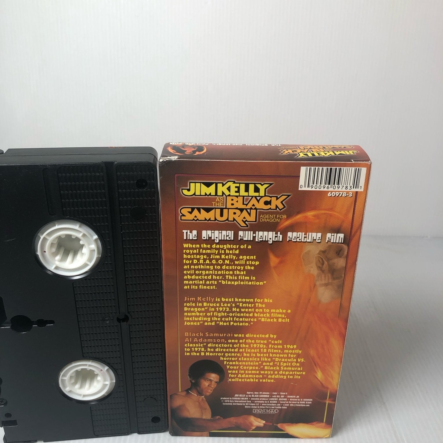 Jim Kelly Black Samurai VHS 1976 Blaxploitation Martial Arts Action Brentwood