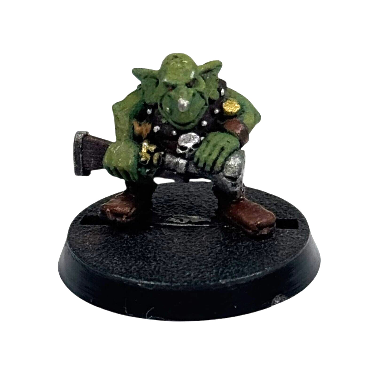 Warhammer 40K Rogue Trader Gretchin Armed with a Blunderbuss 10 Painted