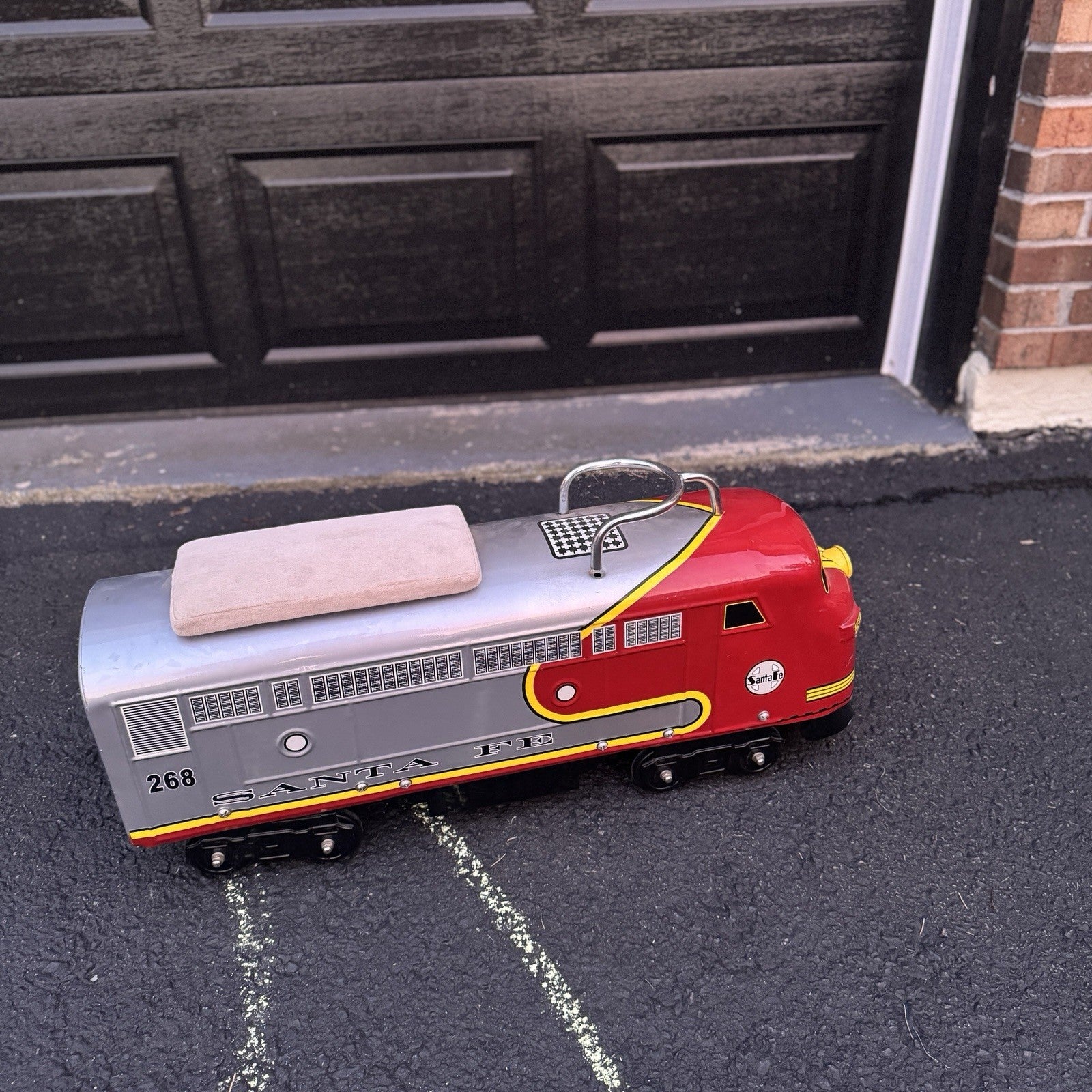 Santa Fe Toddler Ride On Train By Morgan Cycle w/ Seat Cushion Discontinued