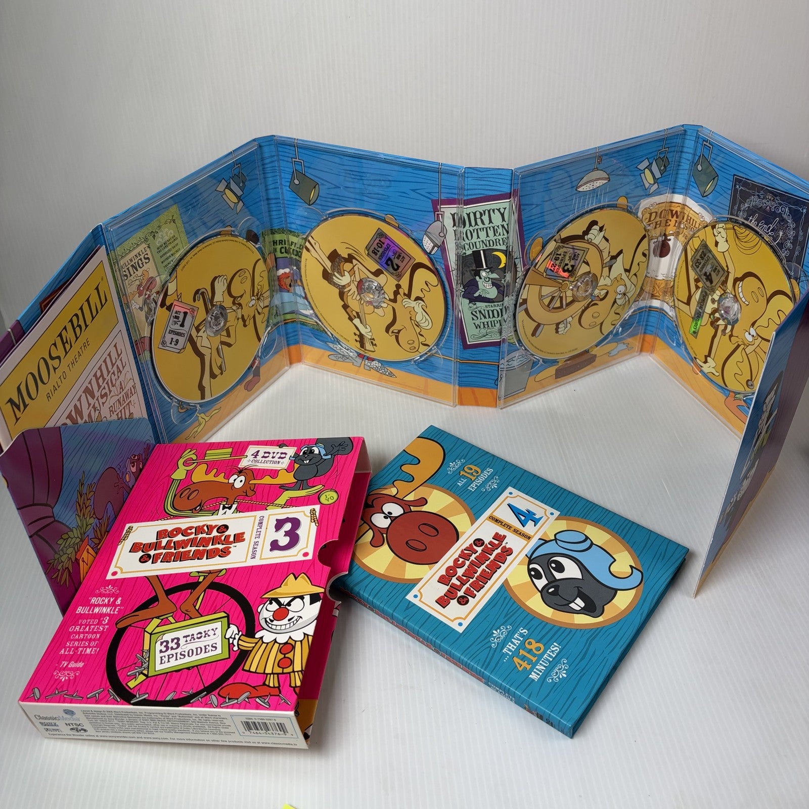Rocky & Bullwinkle & Friends Series Seasons 1- 4 DVD Box Set Classic