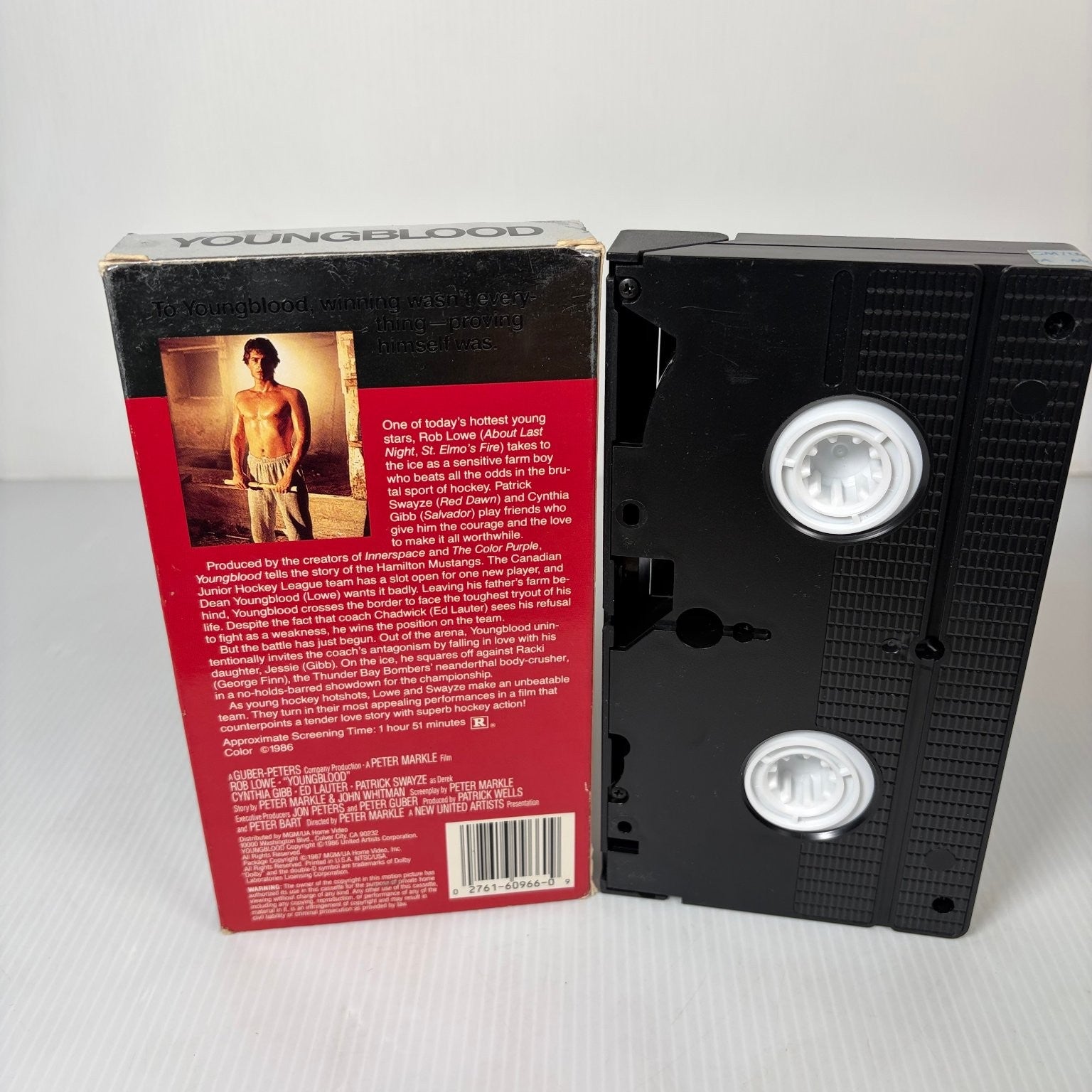 Youngblood VHS 1986 Sports Drama Rob Lowe Patrick Swayze MGM/UA