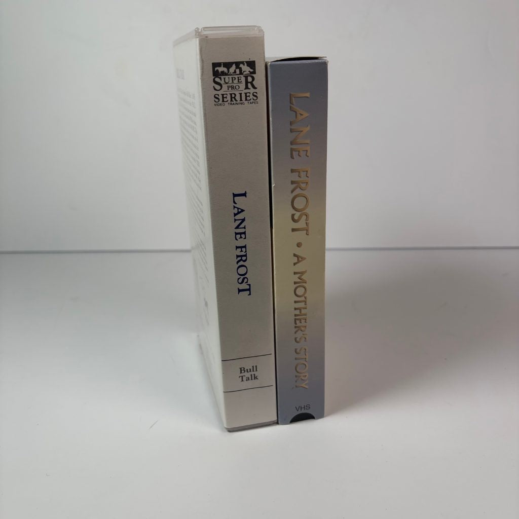 Lane Frost VHS Lot Bull Talk & A Mother's Story Rodeo Bull Riding Cowboy 2 Tapes