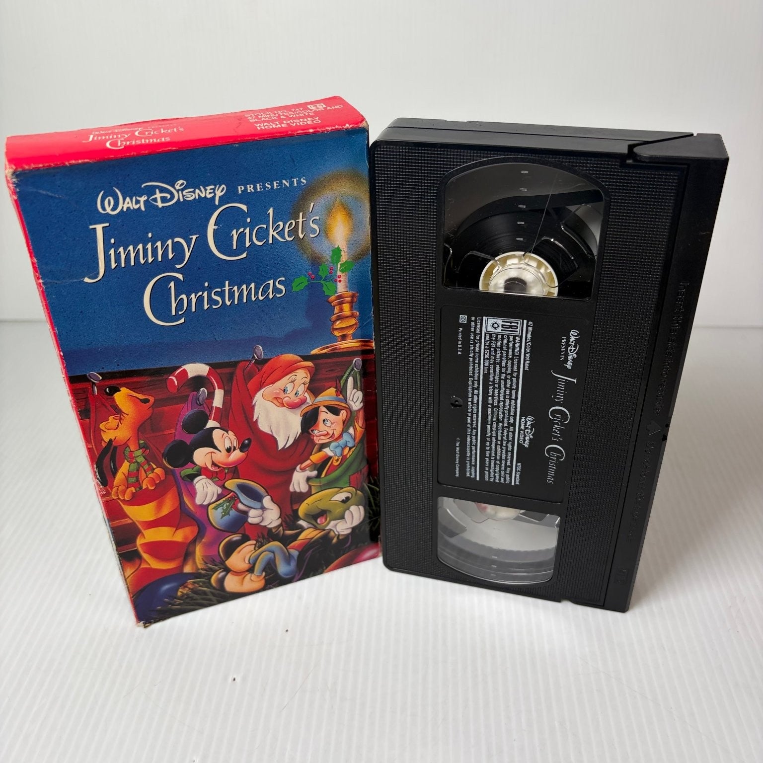 Jiminy Cricket's Christmas VHS 1993 Holiday Animation Disney Classic