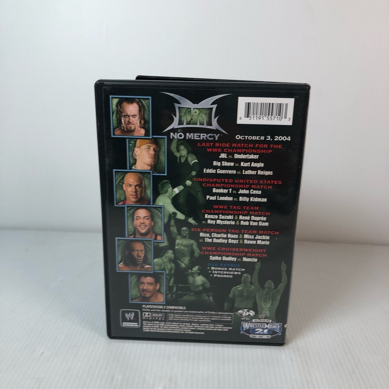 WWE No Mercy 2004 DVD JBL Undertaker John Cena Kurt Angle Rey Mysterio