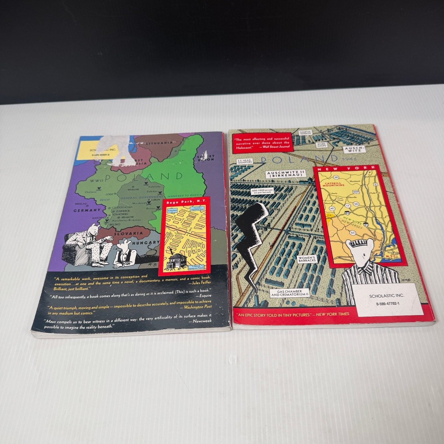 Maus I & II WWII Anthropomorphic Historical Fiction Graphic Novel Art Spiegelman