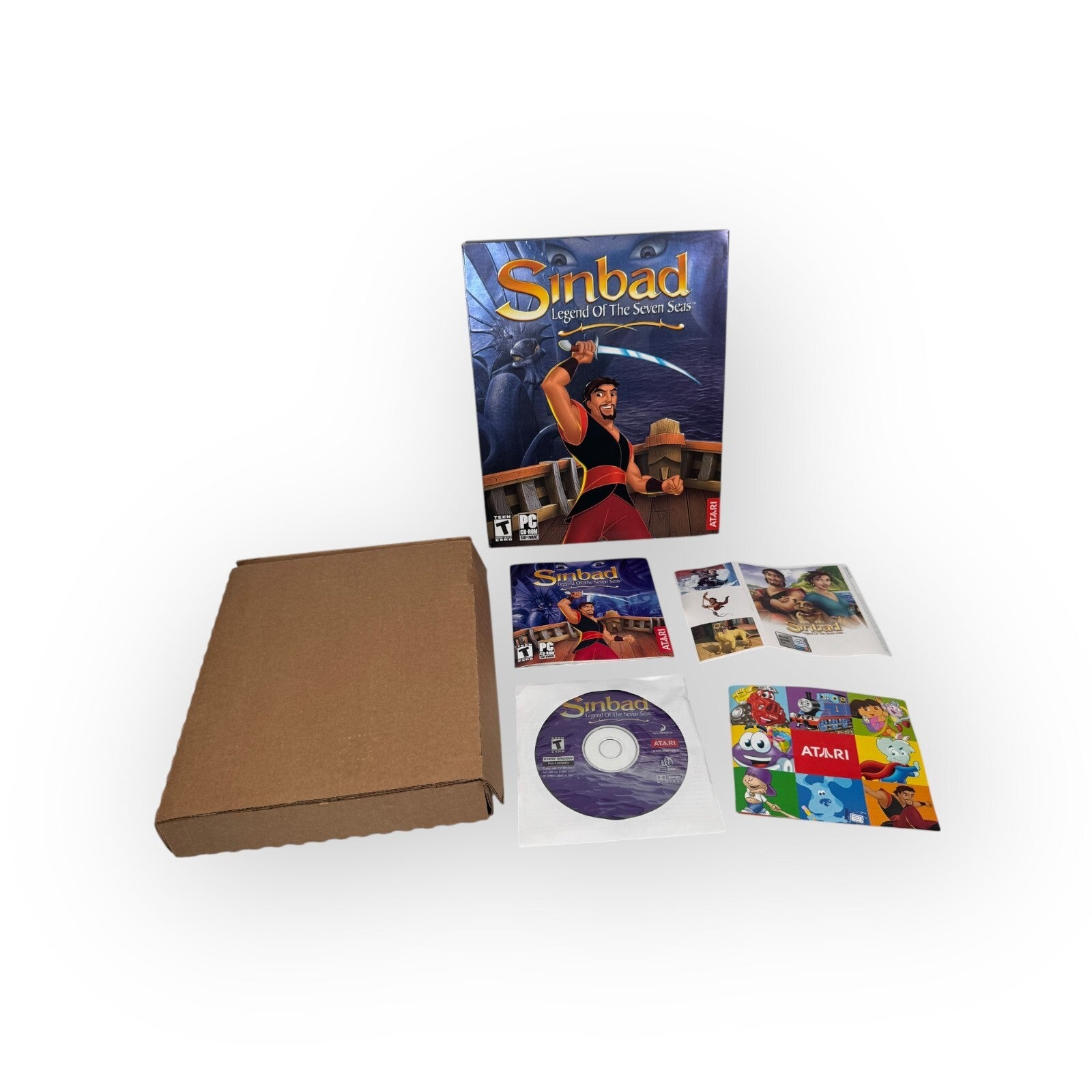 Sinbad Legend of the Seven Seas PC Big Box Game by Atari Complete CIB