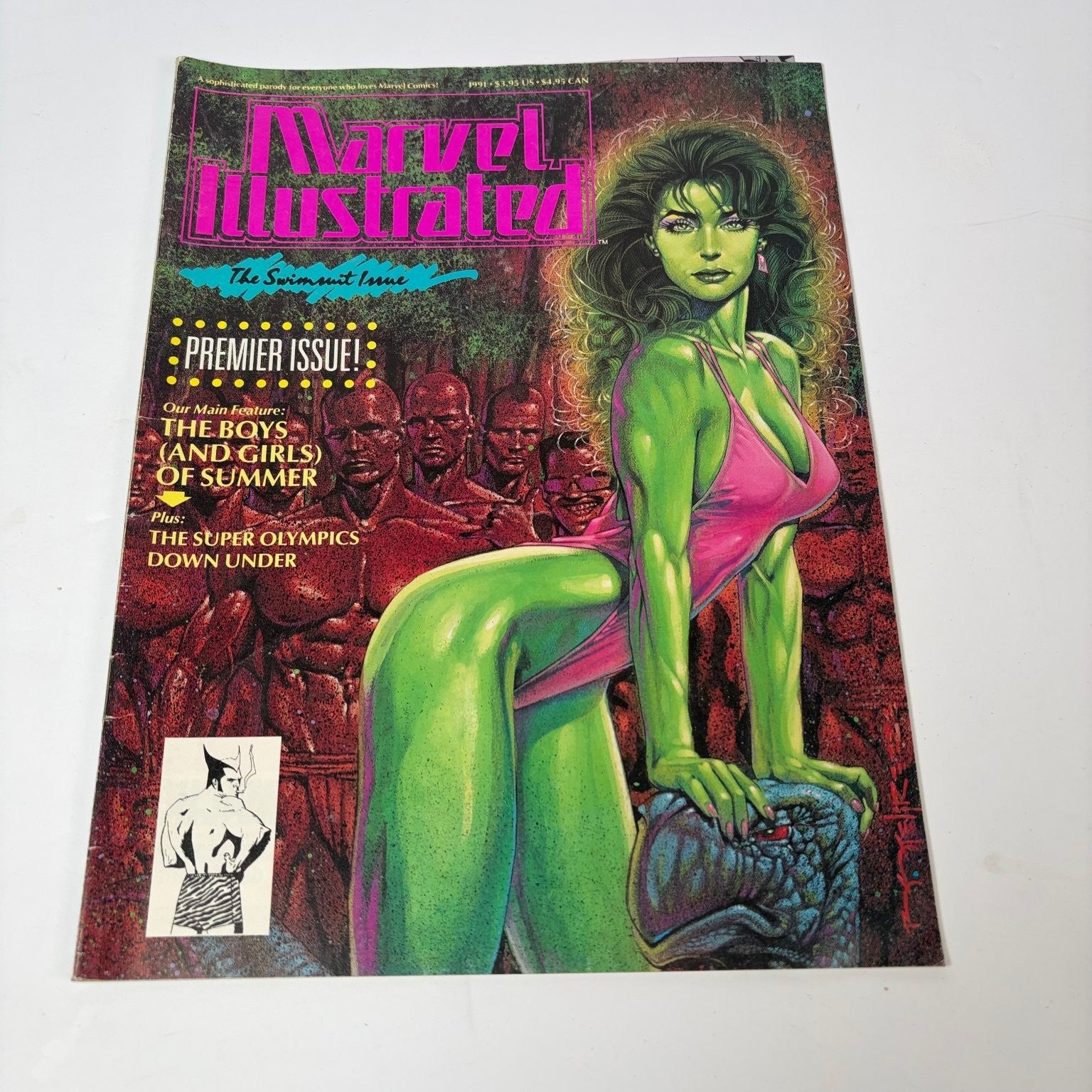 Marvel Illustrated Premier Issue The Swimsuit Issue Fall 1991 She-Hulk Magazine