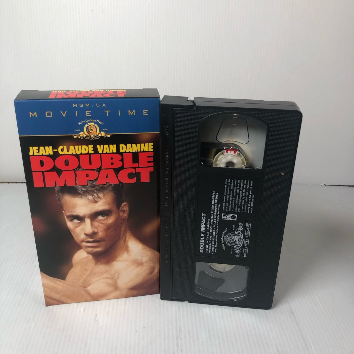 Double Impact VHS 1991 Action Van Damme MGM/UA Movie Time