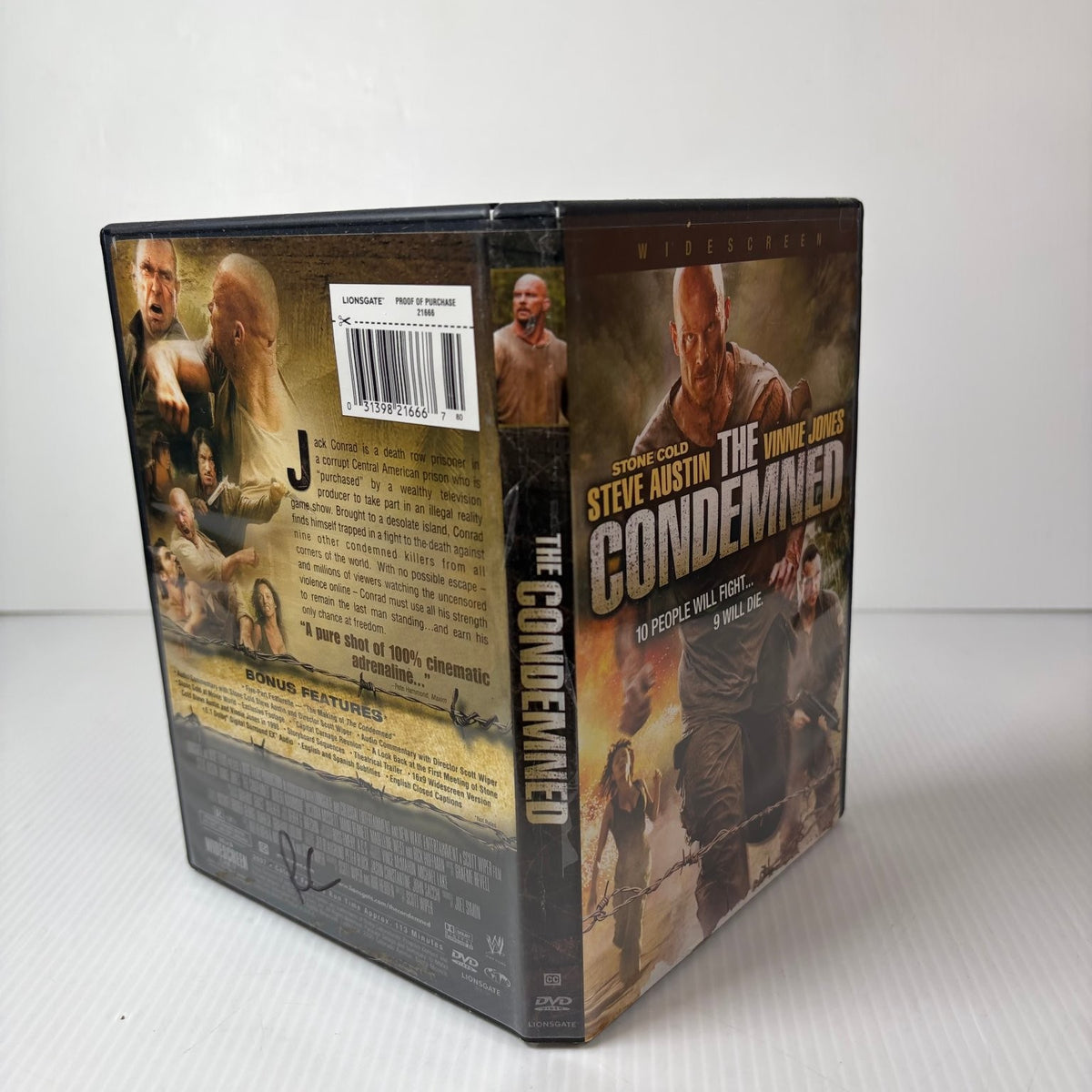 The Condemned DVD (2007) Steve Austin, Vinnie Jones, Widescreen, Action
