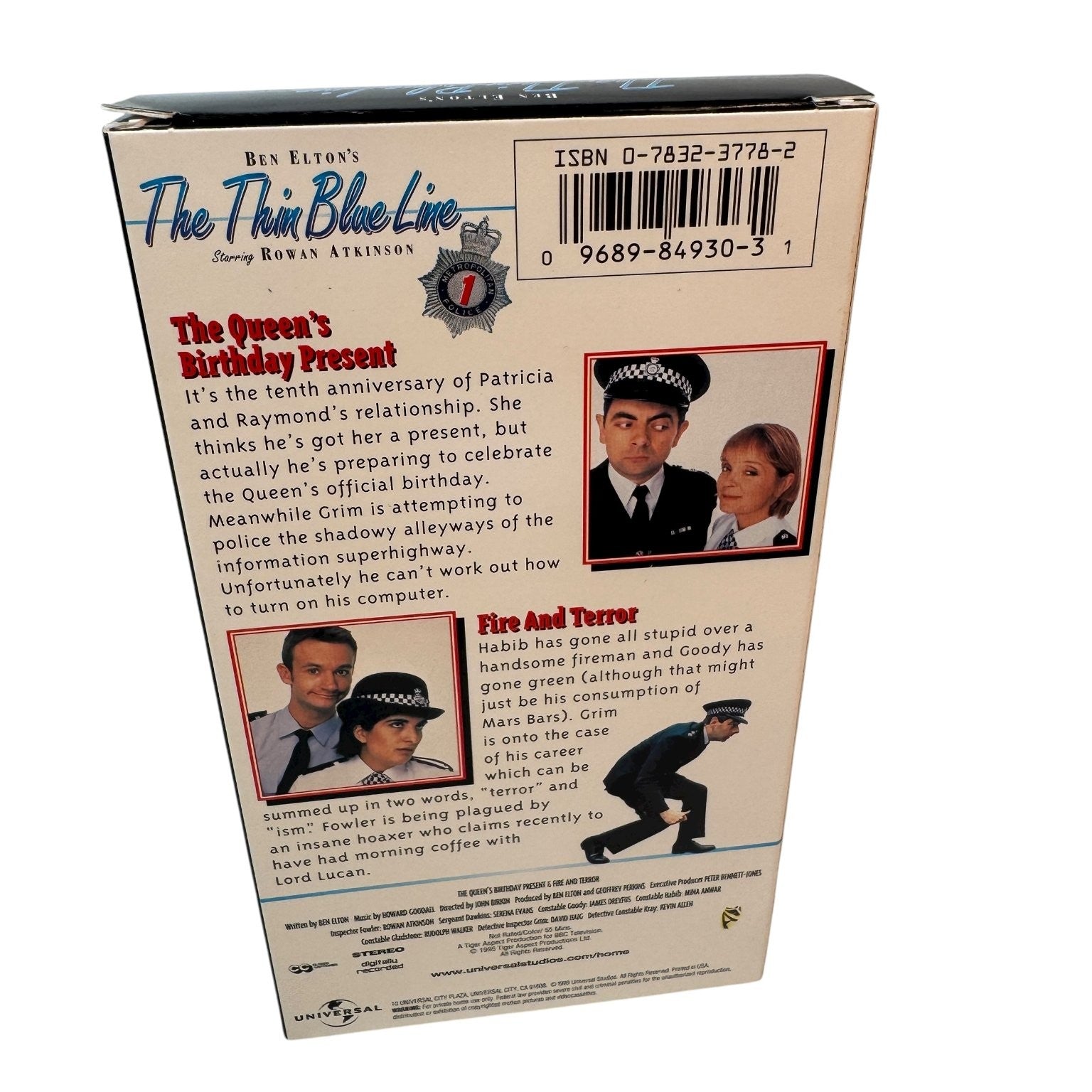 The Thin Blue Line VHS 1996 Comedy Rowan Atkinson Universal