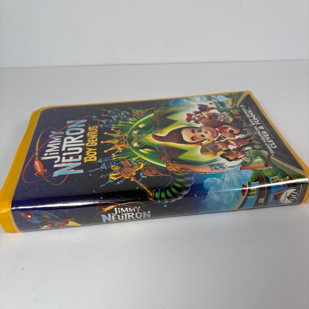 Jimmy Neutron Boy Genius VHS 2002 Nickelodeon Yellow Clamshell Paramount G