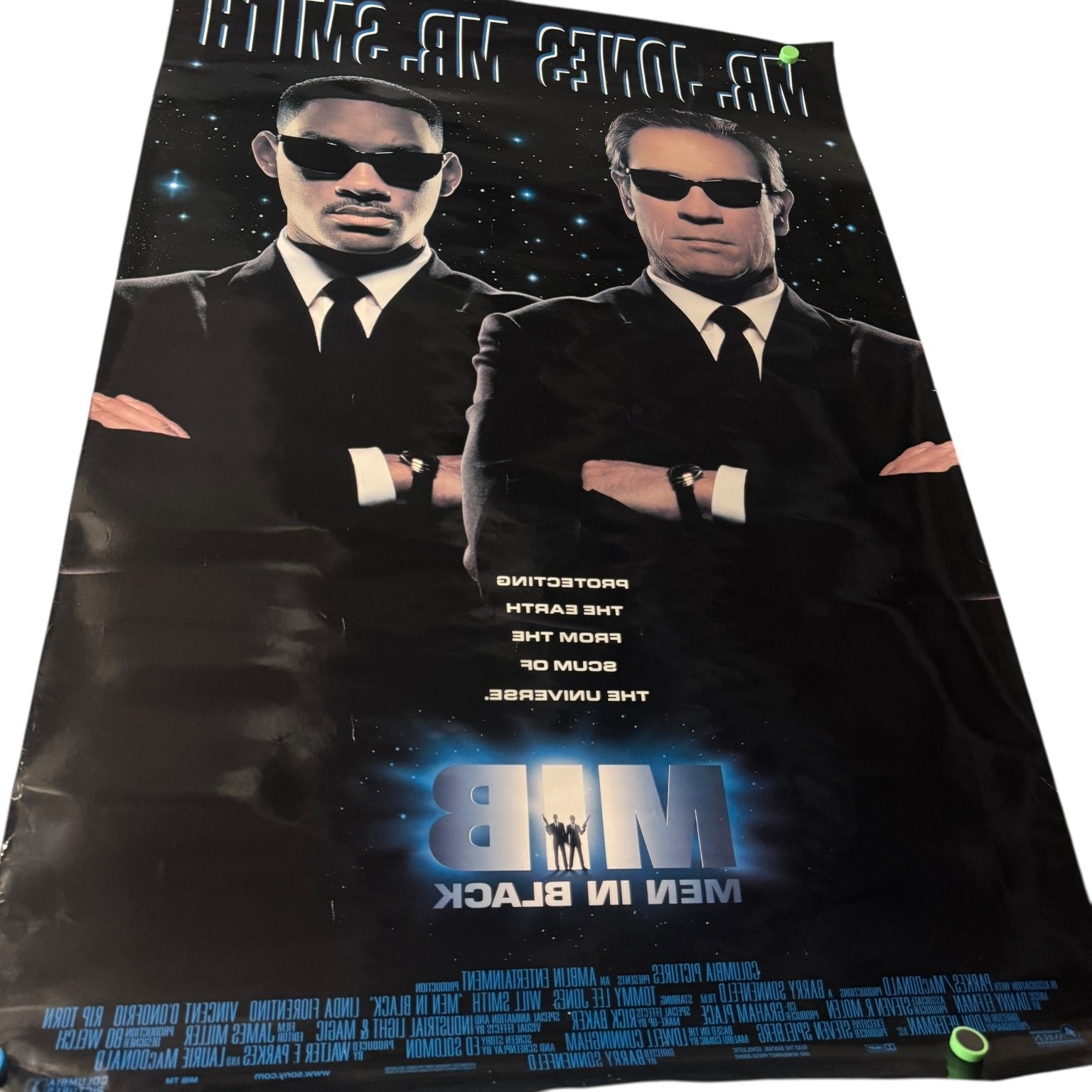 Men in Black One Sheet Movie Poster Tommy Lee Jones Will Smith Double Sided