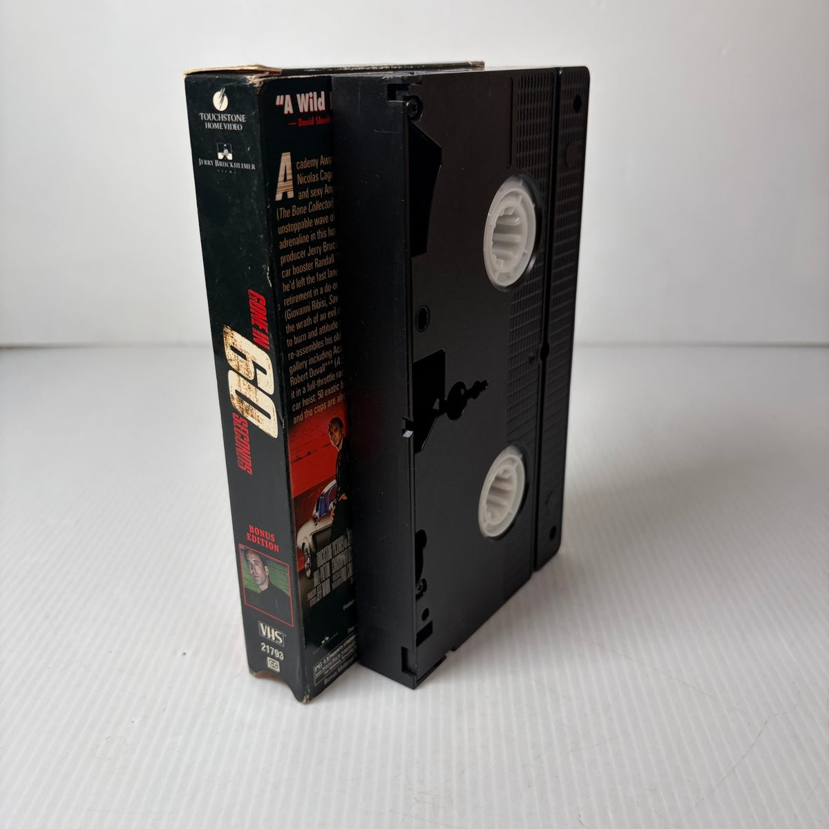 Gone in 60 Seconds VHS 2000 Action Thriller Bonus Edition Touchstone