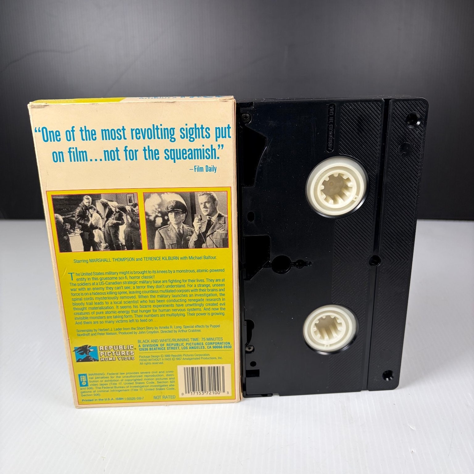 Fiend Without a Face VHS 1958 Horror Sci-Fi Collectors Classics Republic