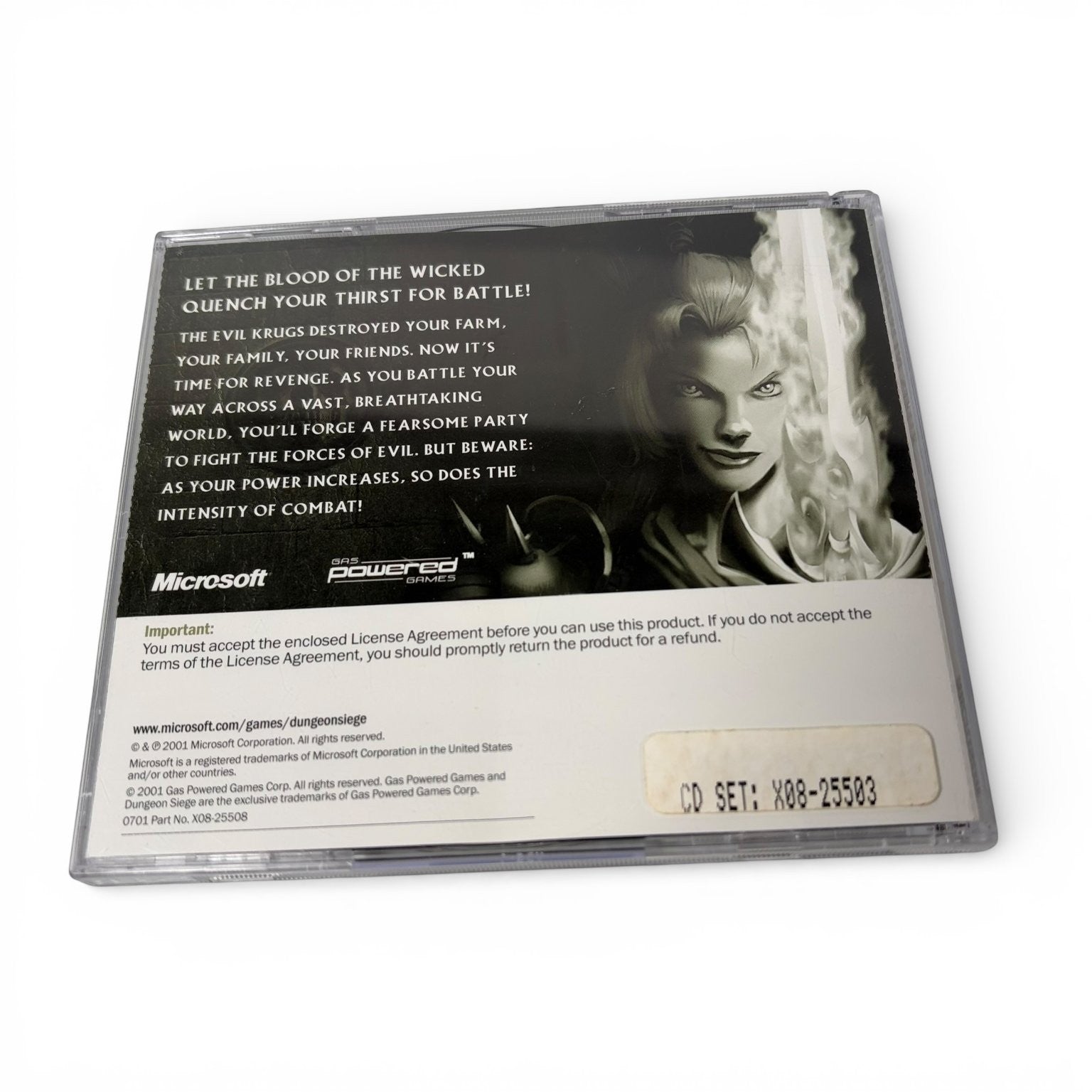 Dungeon Siege 2 CD Set PC Microsoft Video Game Fantasy RPG