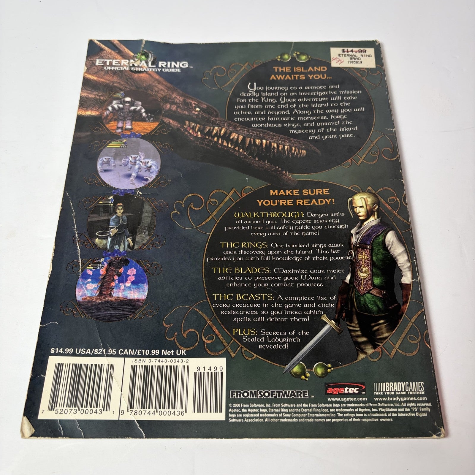 Eternal Ring Official Strategy Guide BradyGames PS2 PlayStation 2 From Software