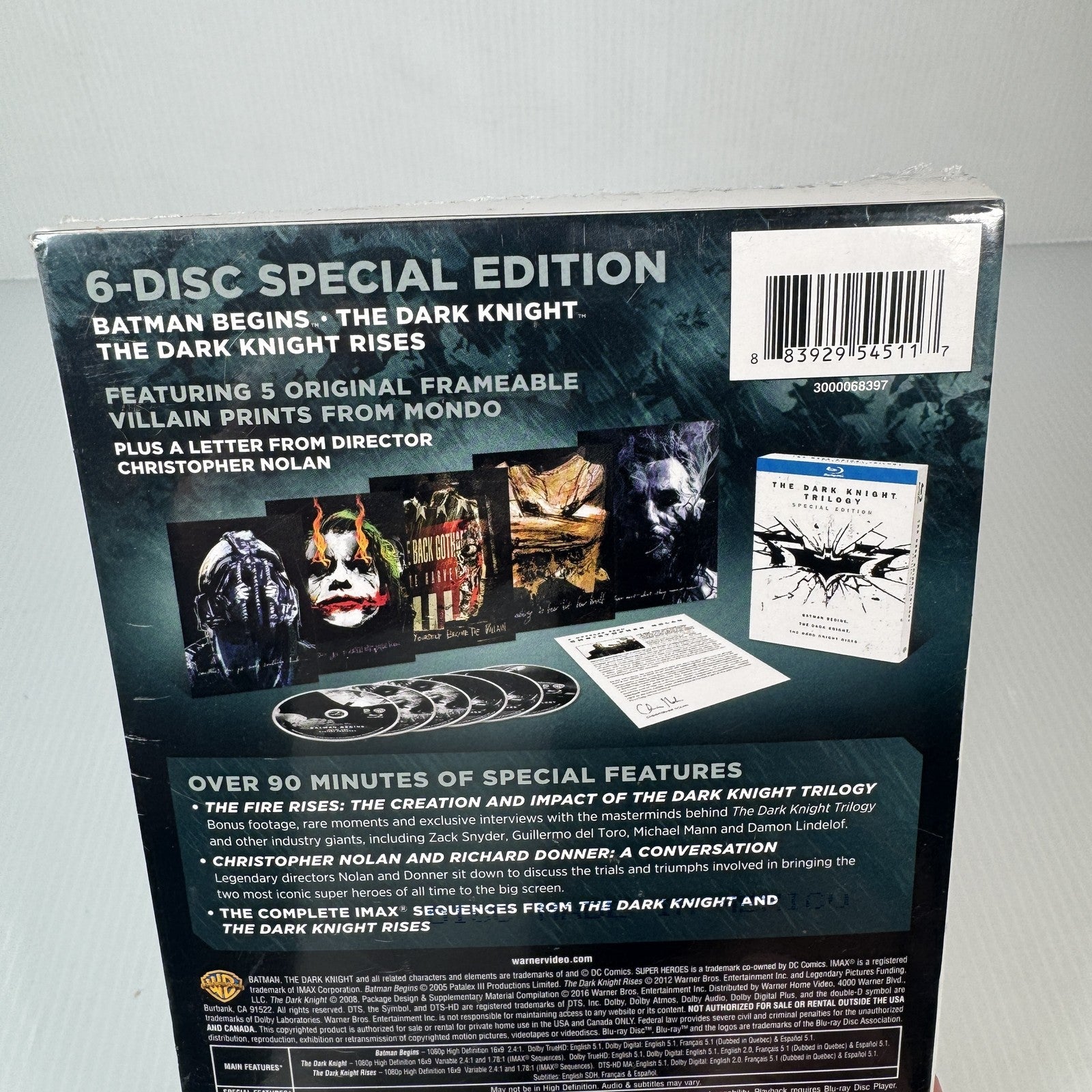 The Dark Knight Trilogy Blu-ray 6-Disc Special Edition Nolan Batman