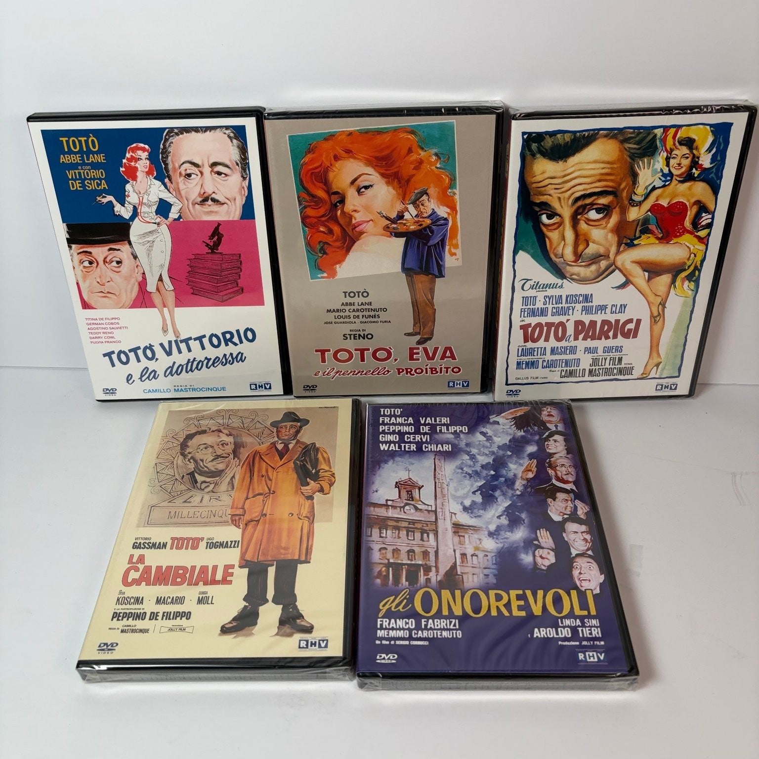 Totò Cofanetto 5 DVD Set 2002 Rare Italian Comedy Collection PAL Region 2 OOP