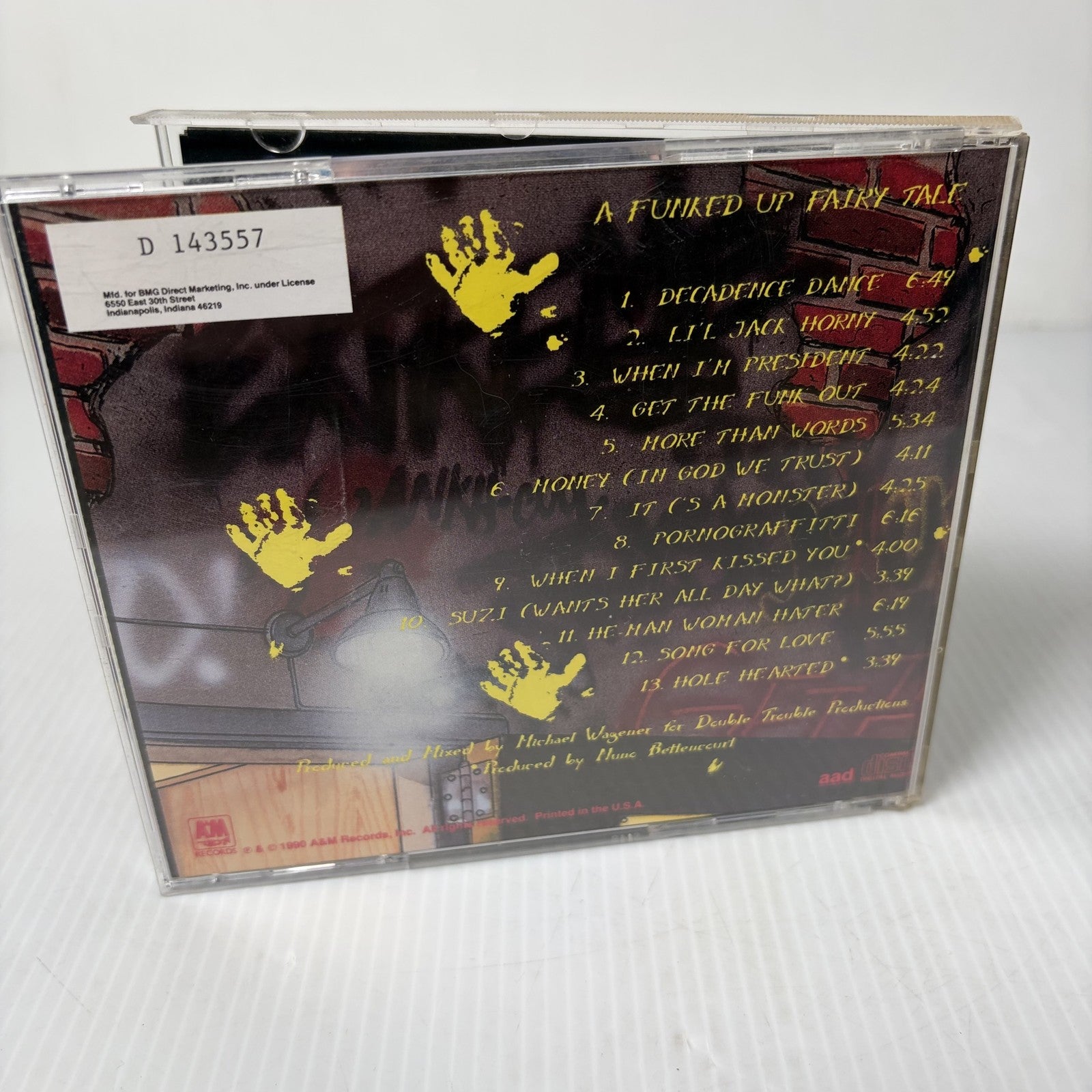 Extreme - Pornograffitti (A Funked Up Fairy Tale) CD 1990 A&M Records Funk Metal