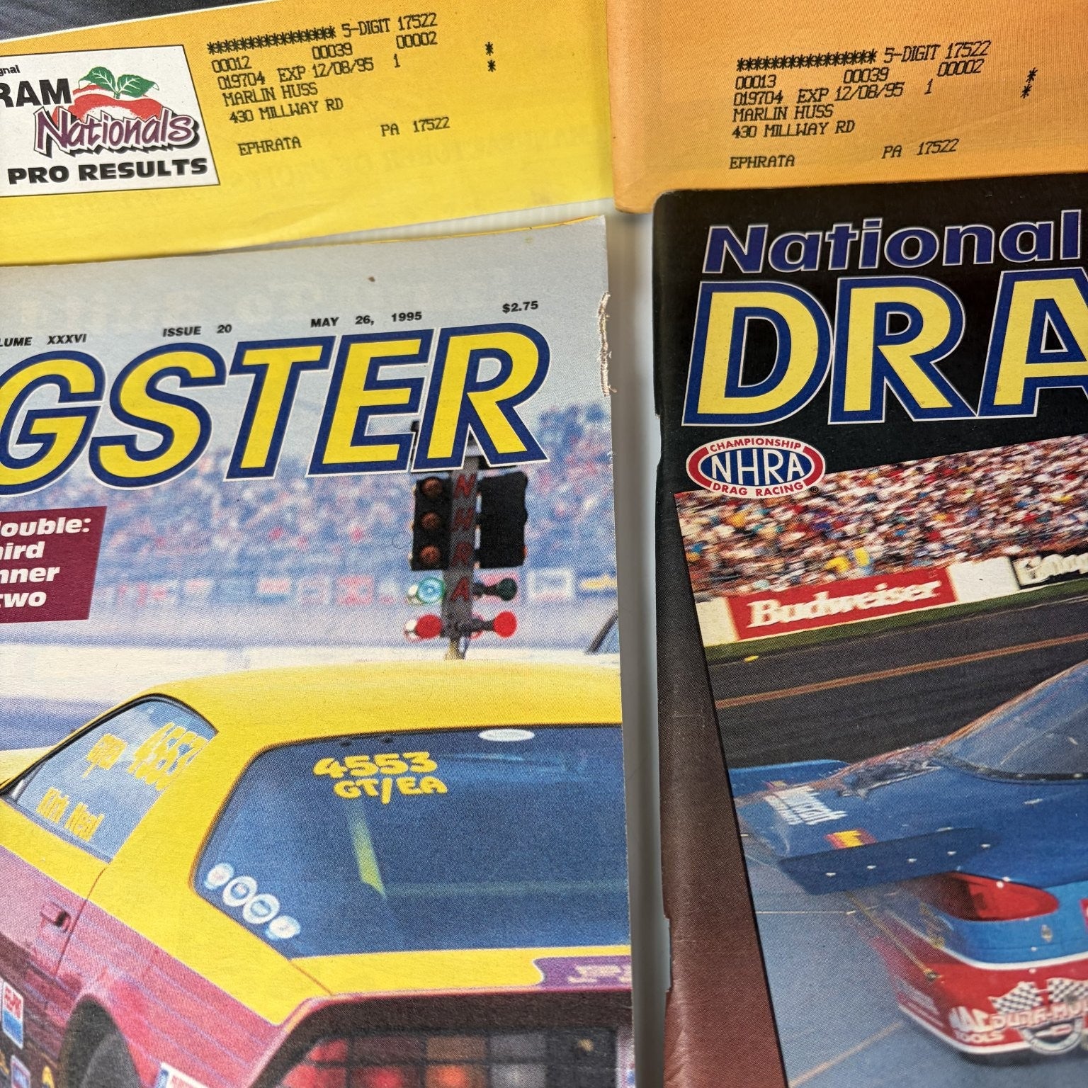 Lot of 20 National Dragster Magazine May - July 1995 NHRA Racing