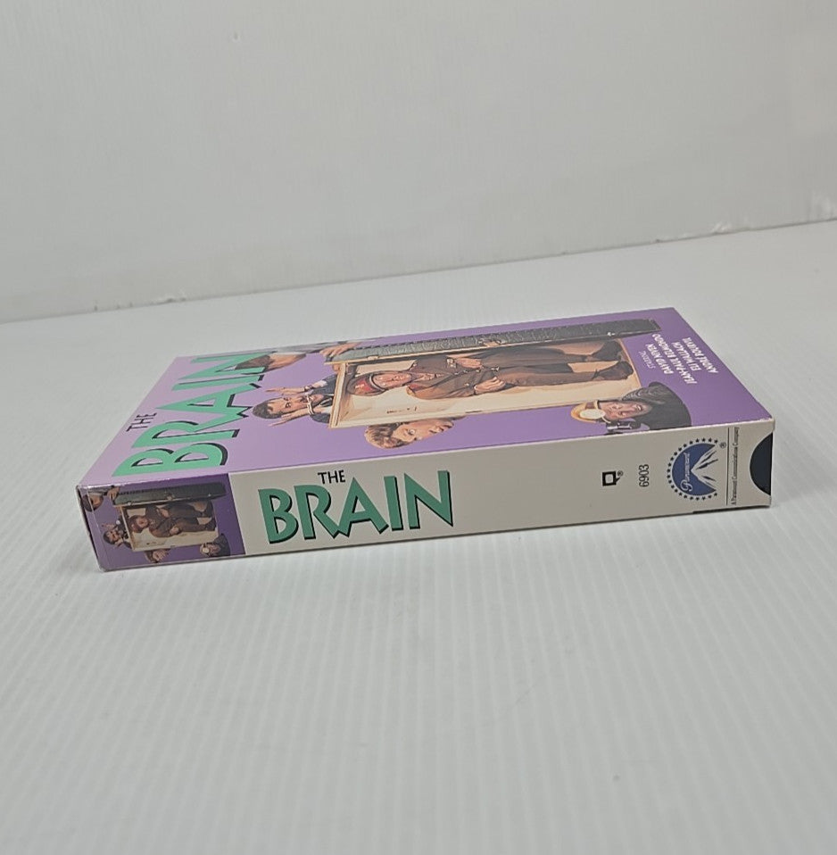 THE BRAIN (1969) VHS (1992) David Niven French Train Heist Comedy