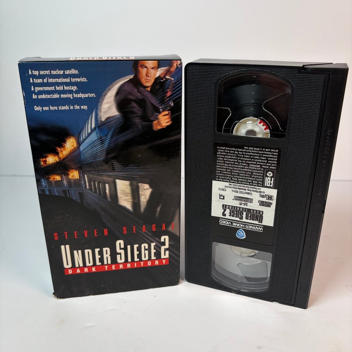 Under Siege 2 Dark Territory VHS 1995 Action Thriller Warner Home Video