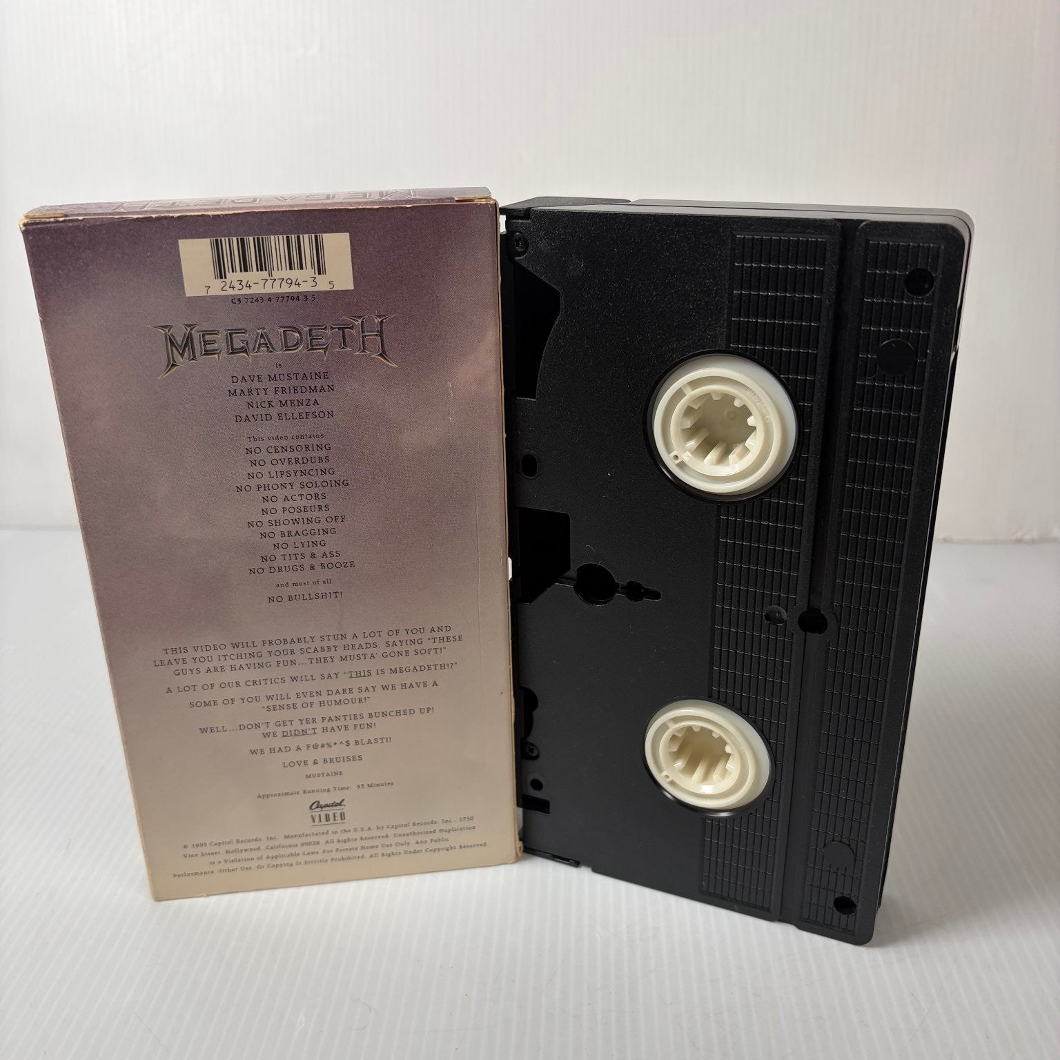 Megadeth Evolver VHS 1995 Heavy Metal Documentary Capitol Video