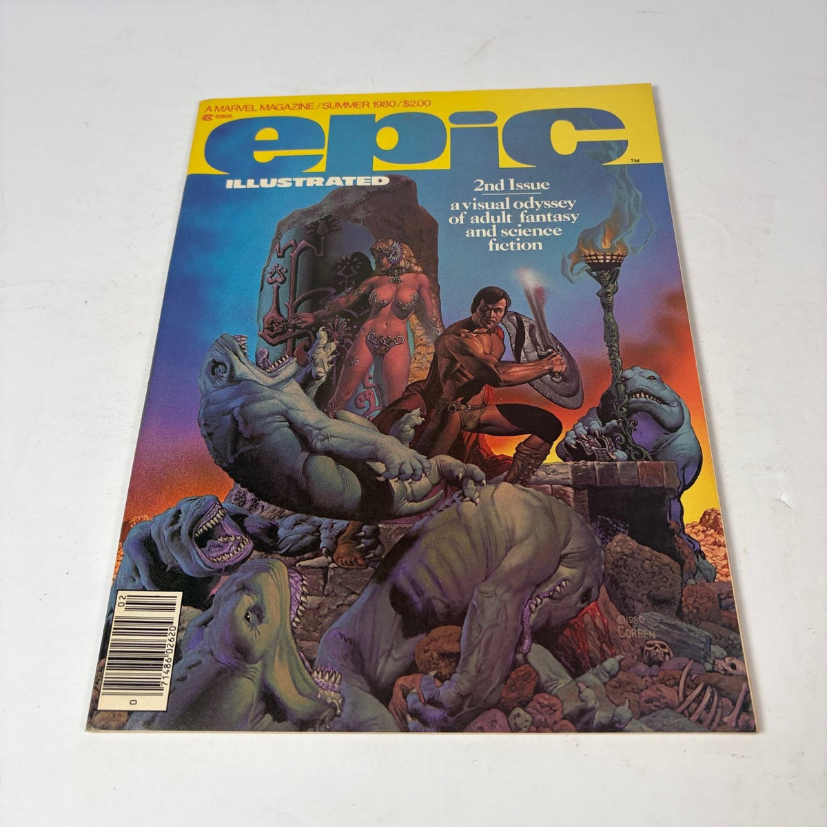 Epic Illustrated Magazine #2 Summer 1980 Richard Corben Cover Fantasy Sci-Fi