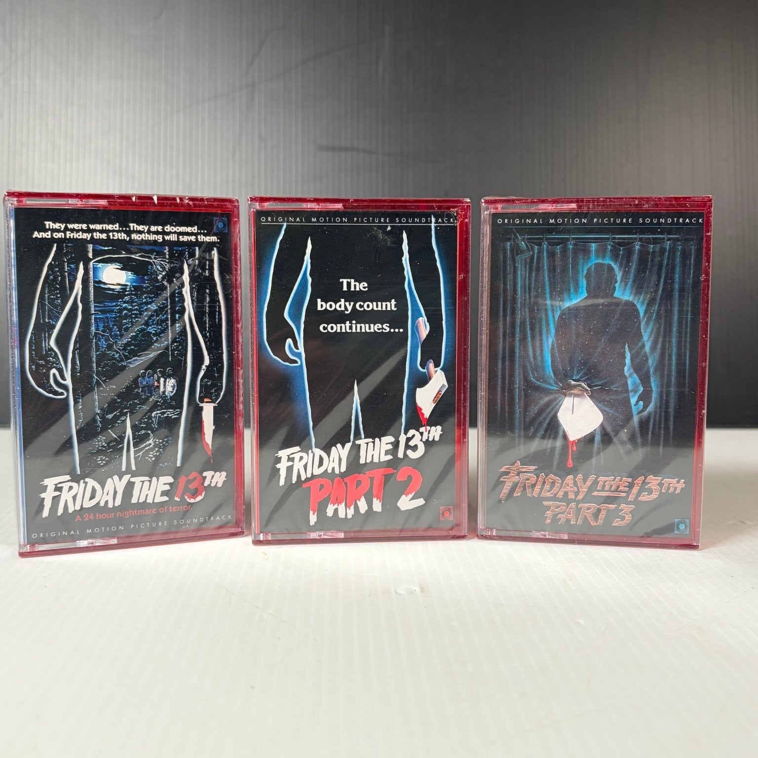 Friday the 13th Parts 1-3 Soundtrack Cassette Set Terror Vision OG Release