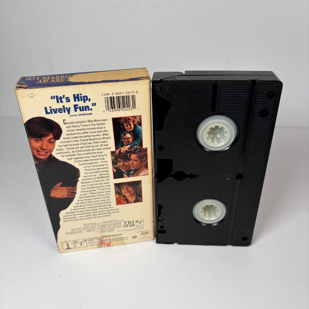 So I Married an Axe Murderer VHS 1993 Mike Myers Columbia TriStar Hi-Fi PG-13