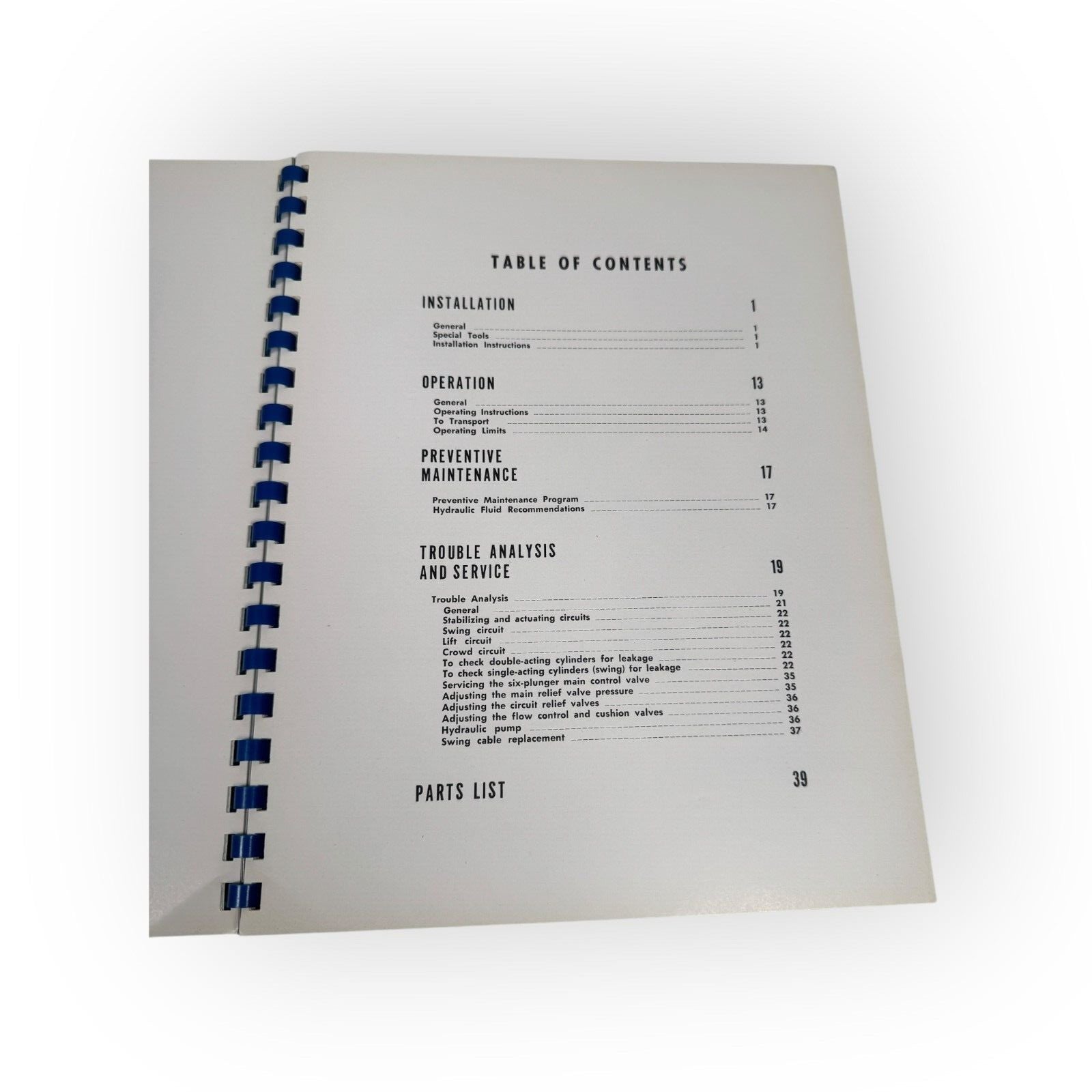 Sherman Digger Model 54E Owner’s Manual OEM 1956 Litho Book