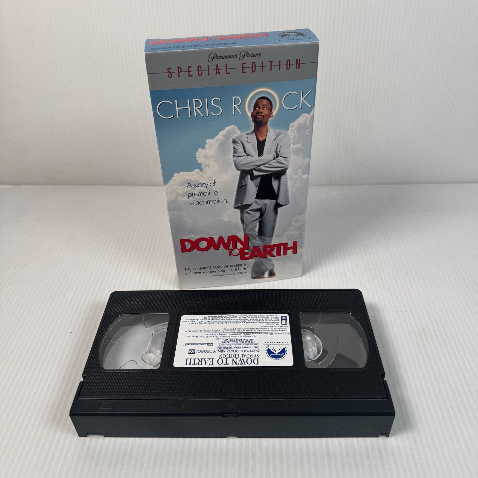 Vintage Down to Earth VHS Tape Chris Rock Comedy Special Edition
