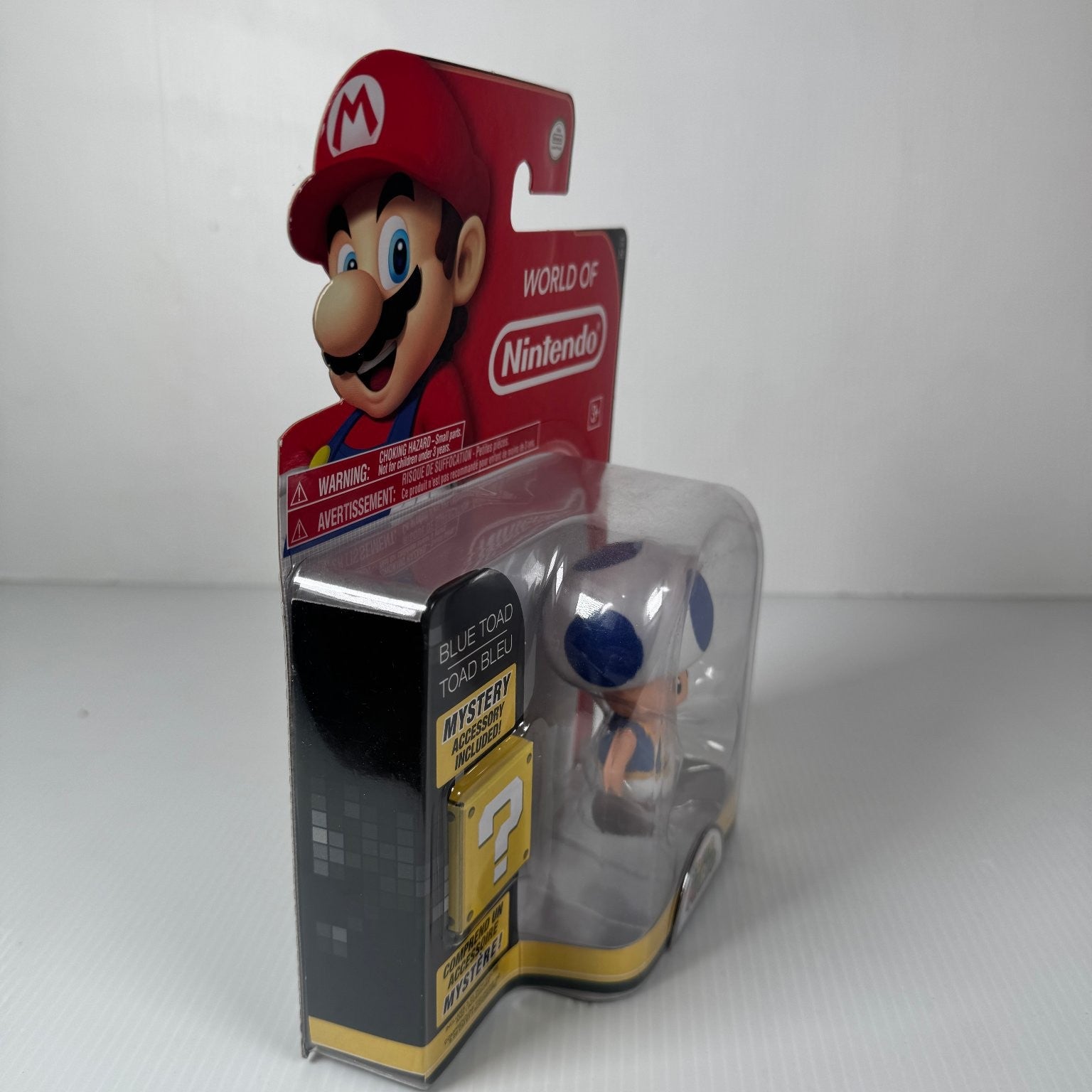World of Nintendo Blue Toad Super Mario Bros. Series 1-2 Jakks Pacific 4”