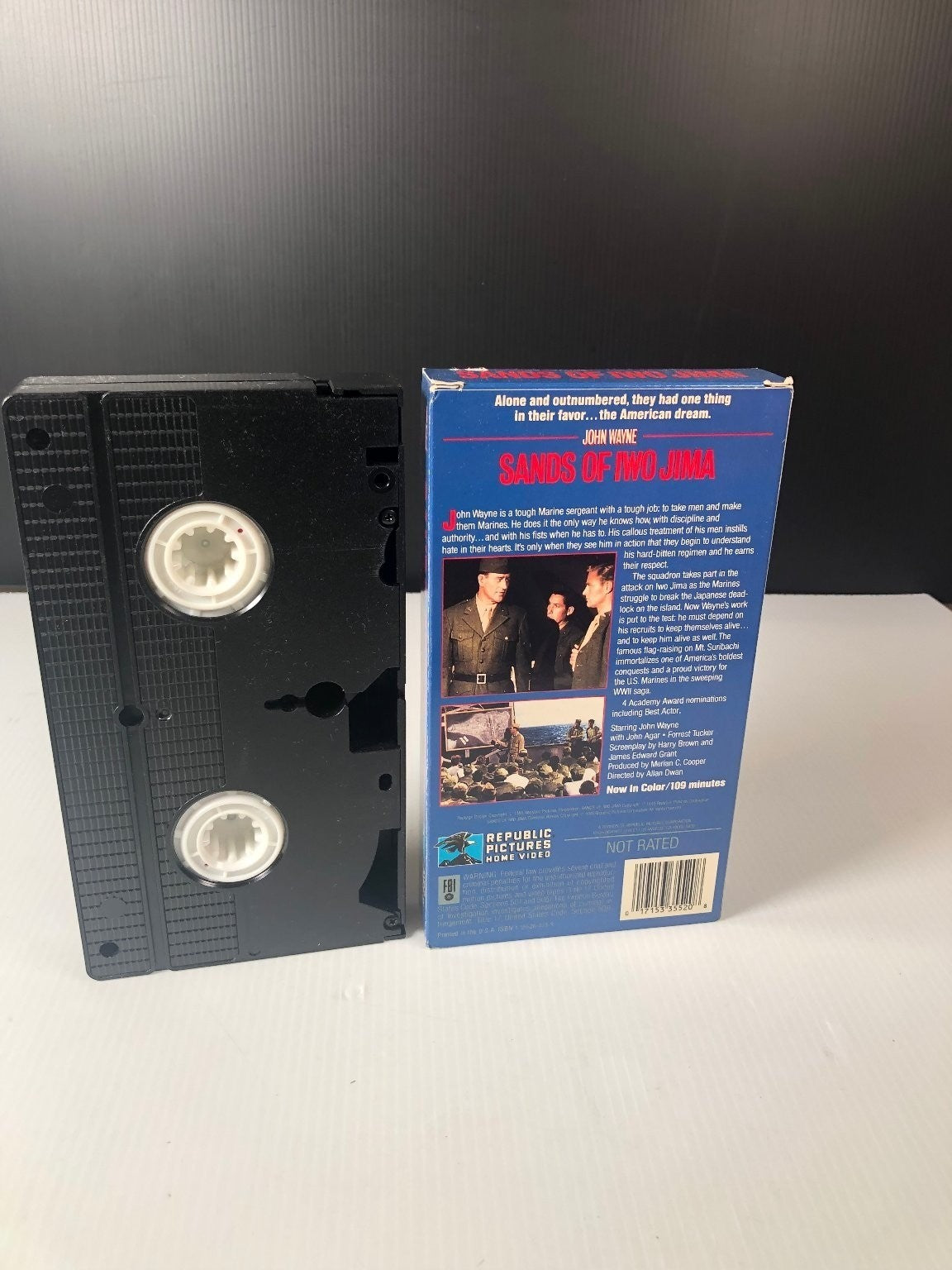 Sands of Iwo Jima VHS 1949 War Classic John Wayne Republic Pictures