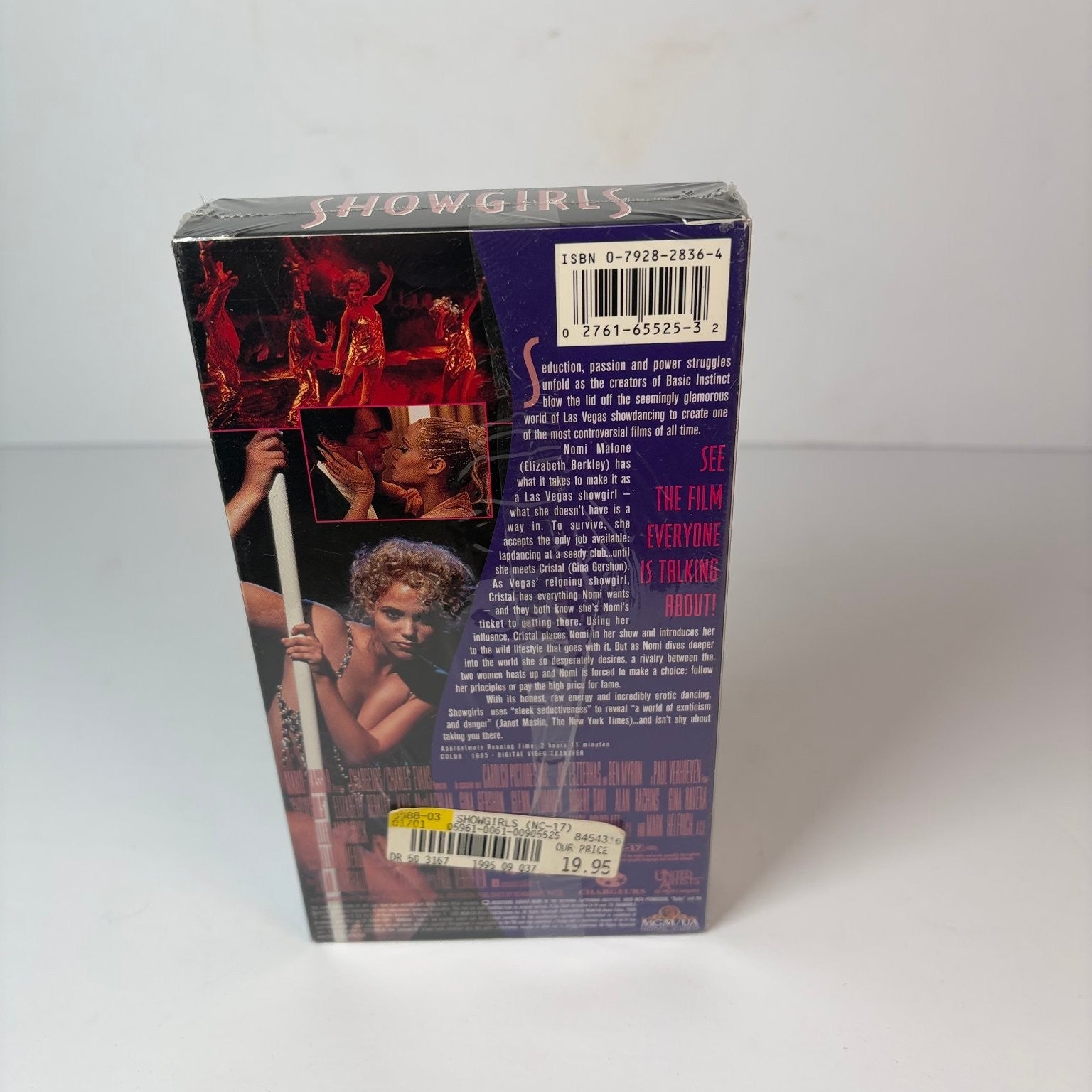 Showgirls VHS 1995 Erotic Drama Paul Verhoeven MGM/UA New Sealed
