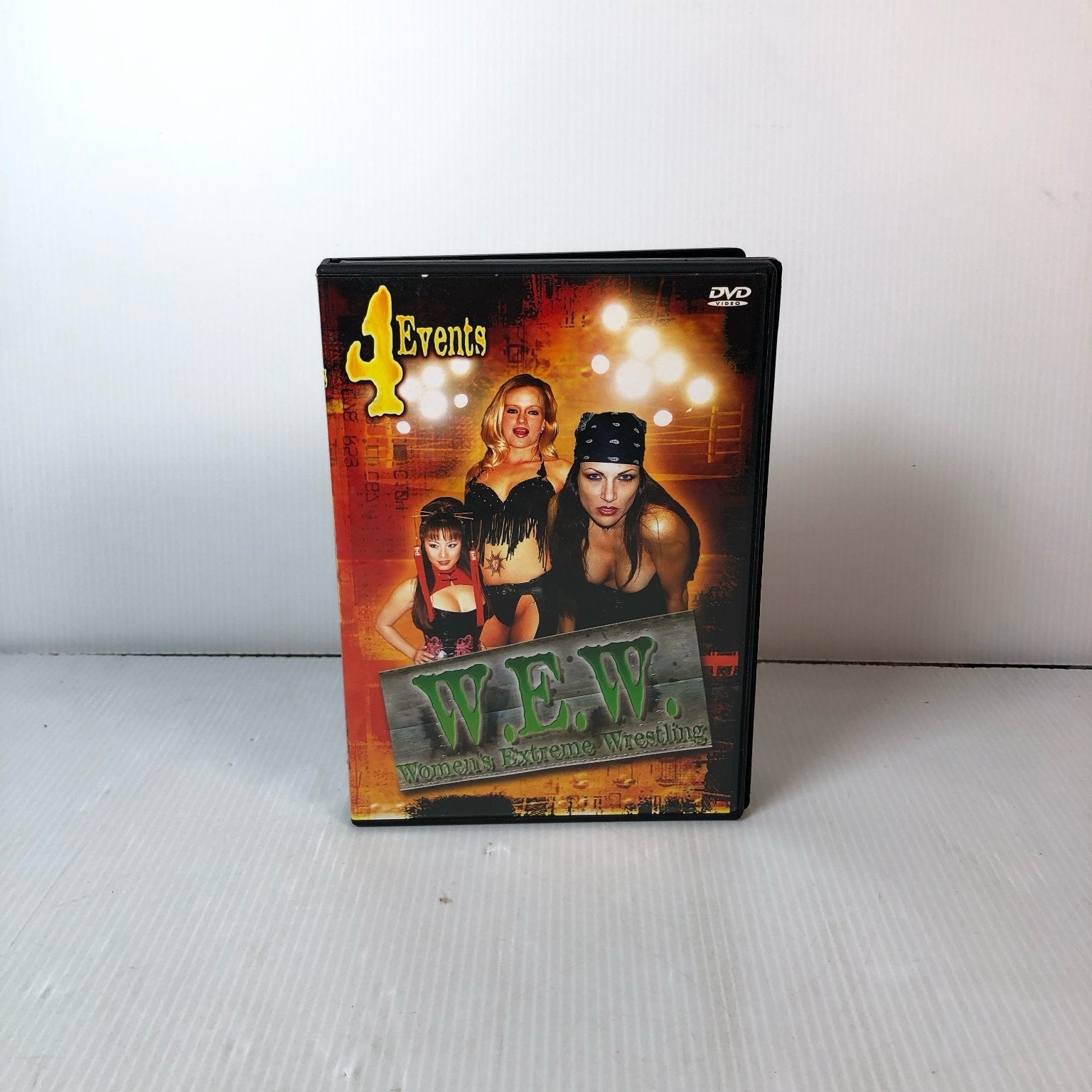 W.E.W. Women's Extreme Wrestling DVD 219 Min. Stonecutter 4 Events Volume 1-4