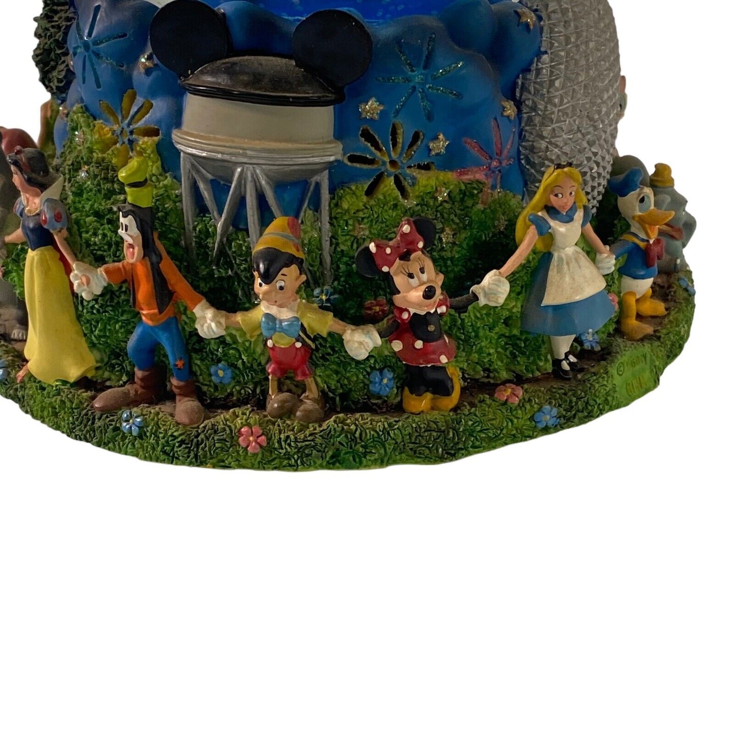 VTG Disney Y2K Mickey 2000 Rotating Musical Snow Globe (Flawed Read Desc)