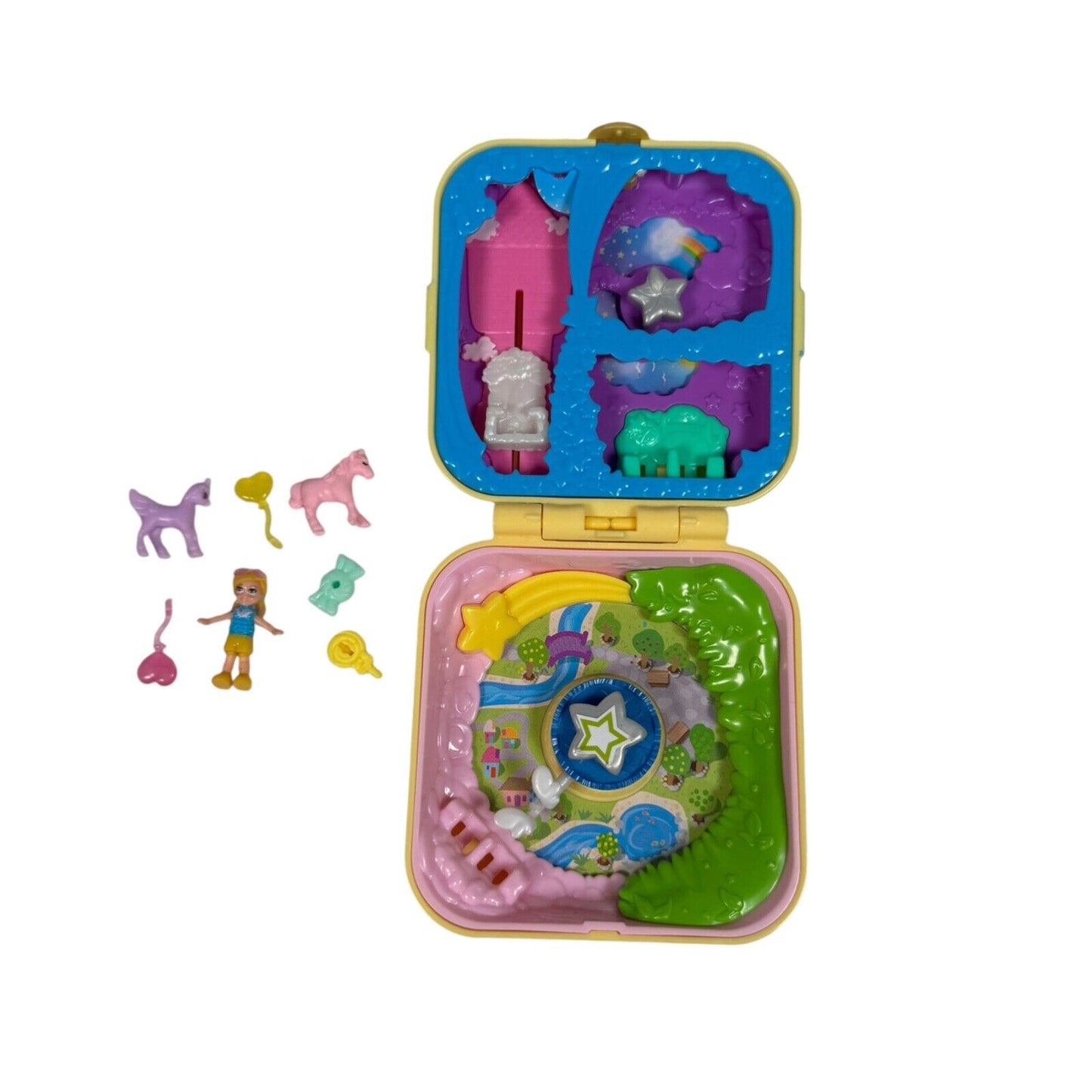 Lot of 5 Polly Pocket Sets Ballerina, Soccer, and More w/ Figures & Accessories