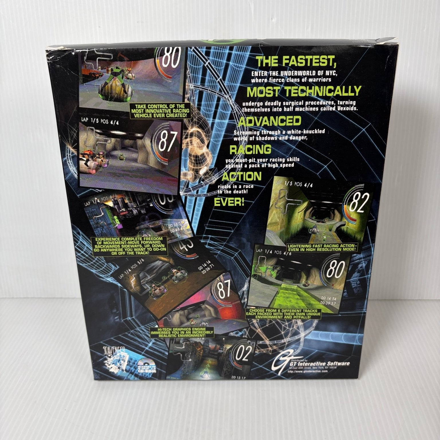 Scorcher Big Box PC Video Game Windows 95 DOS CD-ROM Racing Scavenger Complete