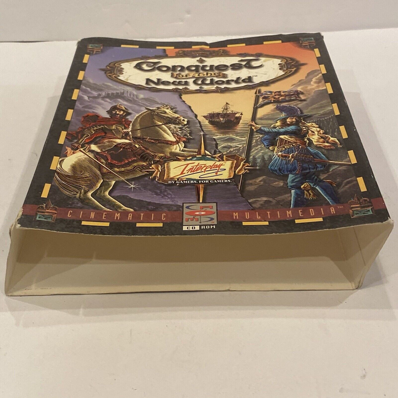 Interplay Conquest of the New World 1996 Big Box PC Game w/ Manual & Slip Cover