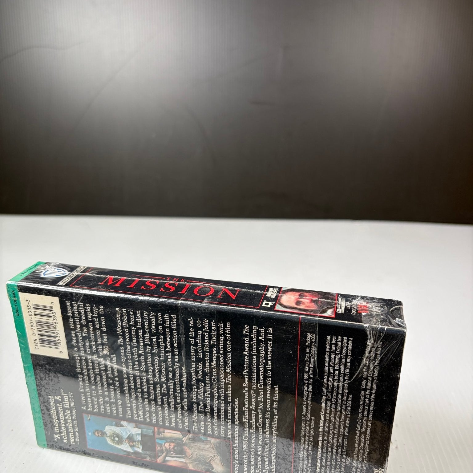 The Mission VHS 1986 Drama Robert De Niro Jeremy Irons Warner Home Video