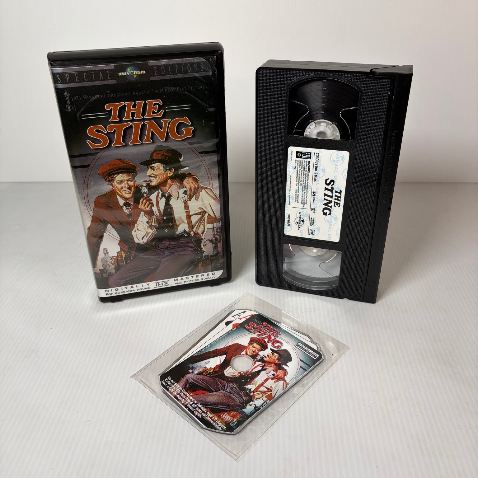 The Sting Special Edition VHS with CD 1973 Crime Drama