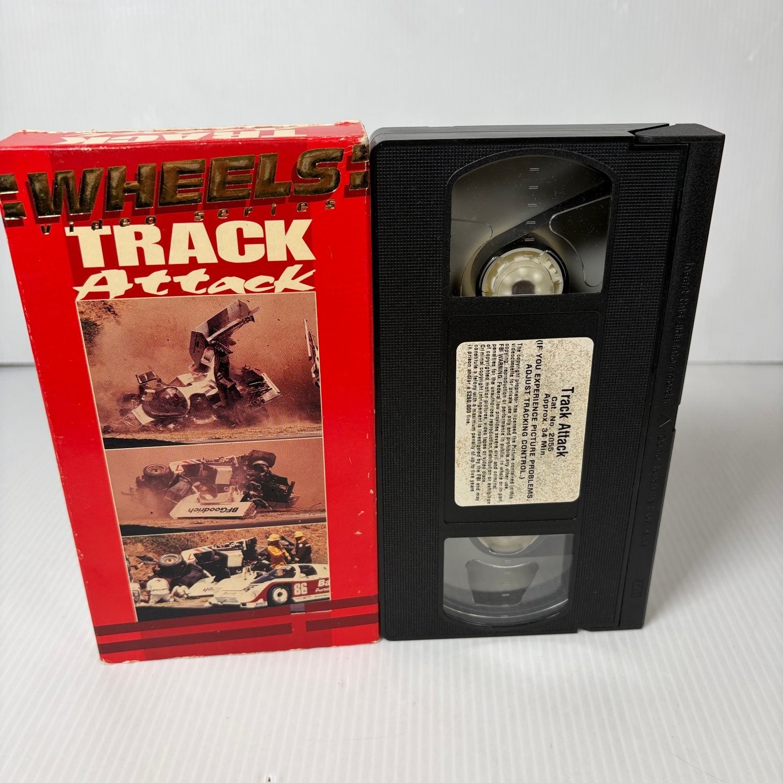 Track Attack VHS 1987 Motorsport Action Crashes Video Vision Hi-Fi