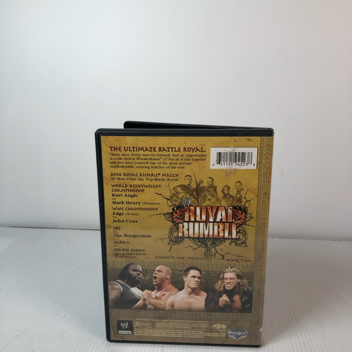 WWE Royal Rumble 2006 DVD John Cena Kurt Angle Edge Wrestling